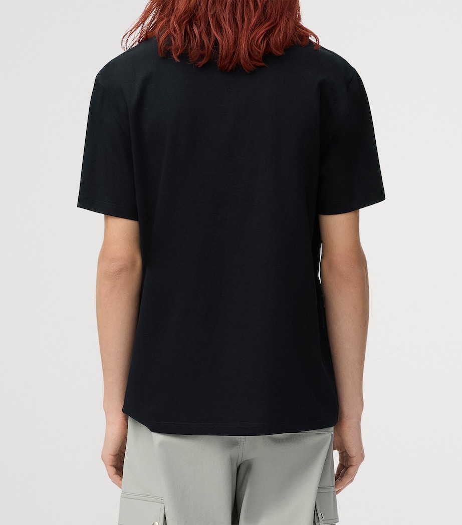 Cotton-Blend Logo T-Shirt BLACK Image 4
