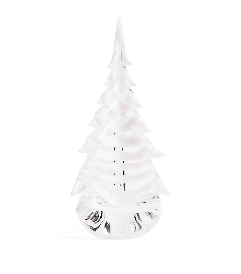Glass Vermont Snowdrift Christmas Tree Ornament WHITE AND CLEAR Image 1