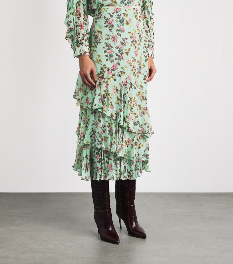 Ulla Johnson Womens Silk Meadow Maxi Skirt Opaline Image 4