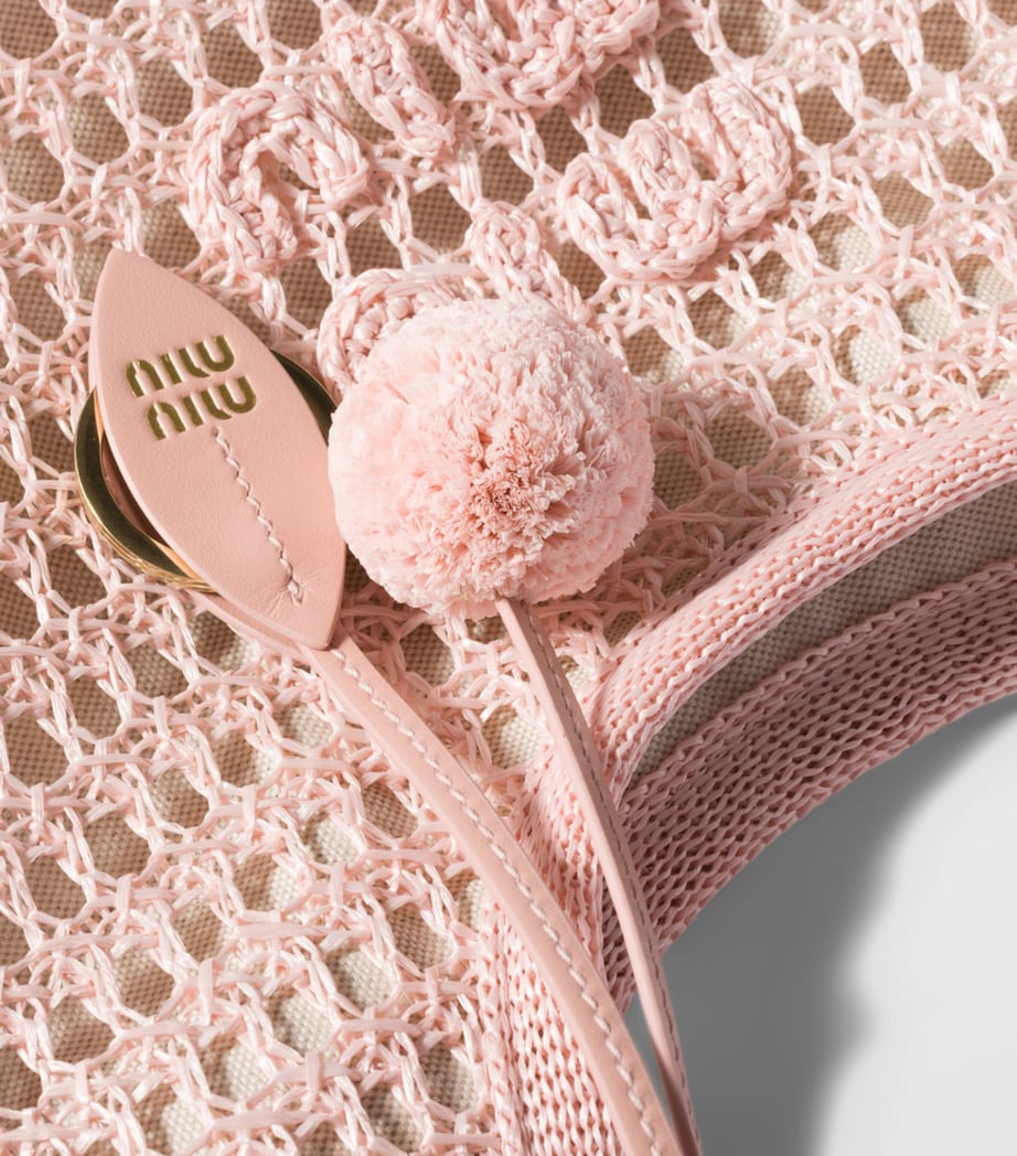 Miu Miu Crochet Ivy Cross-Body Bag Pink Image 5
