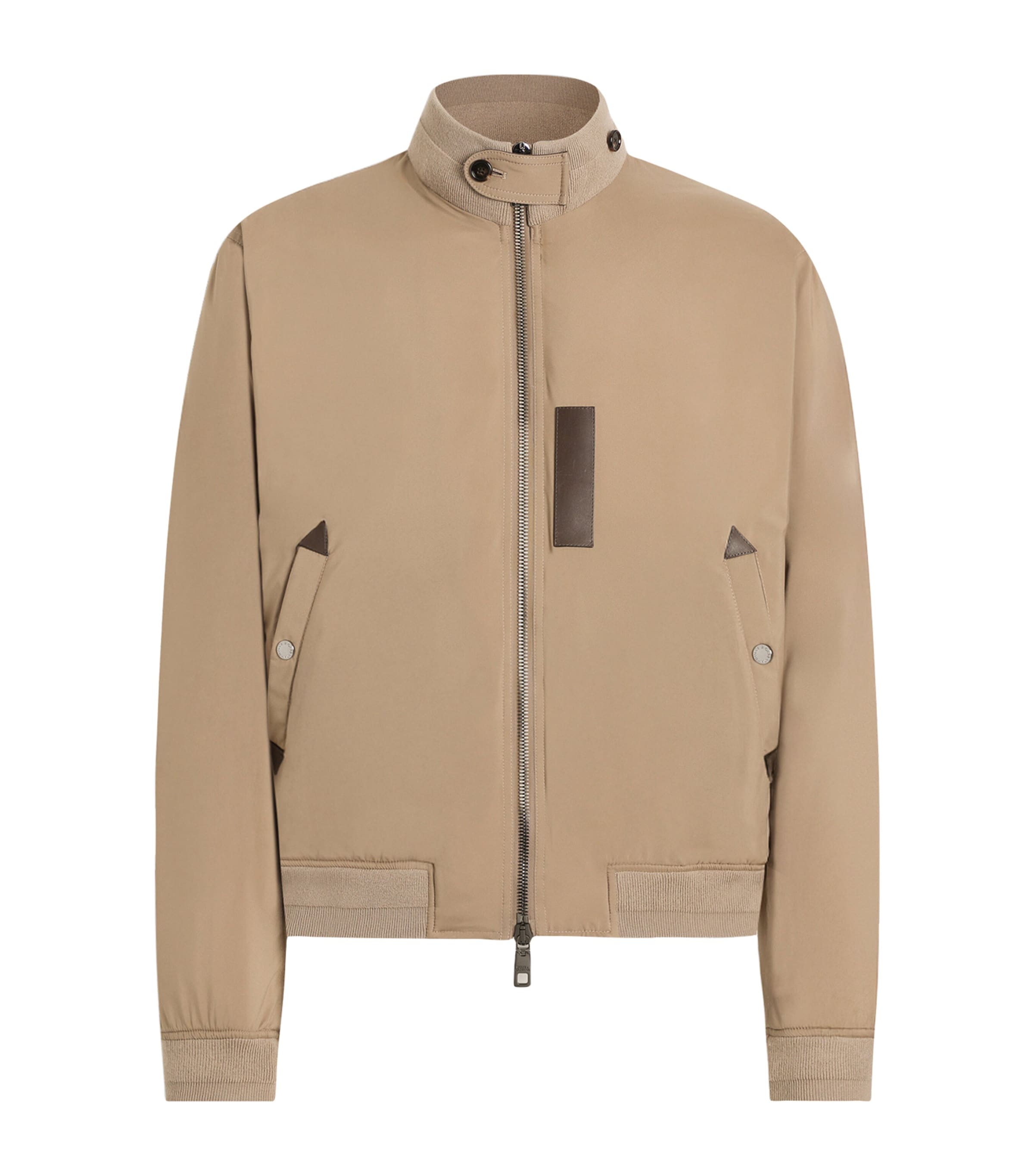 Satin Padded Jacket M3725-BROWN-GREY 5 Image 1