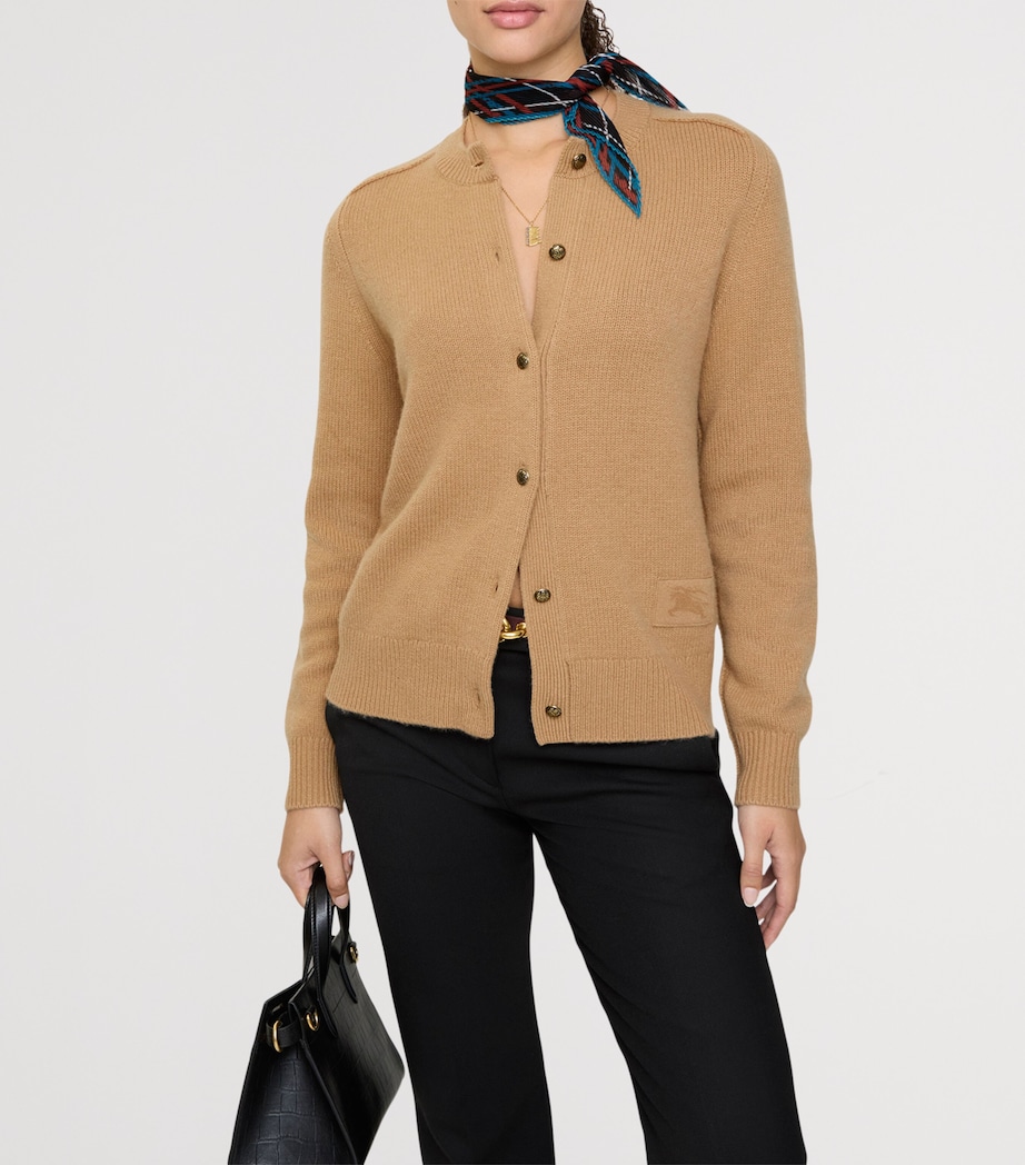 Cashmere EKD Patch Cardigan BUTTERSCOTCH Image 2