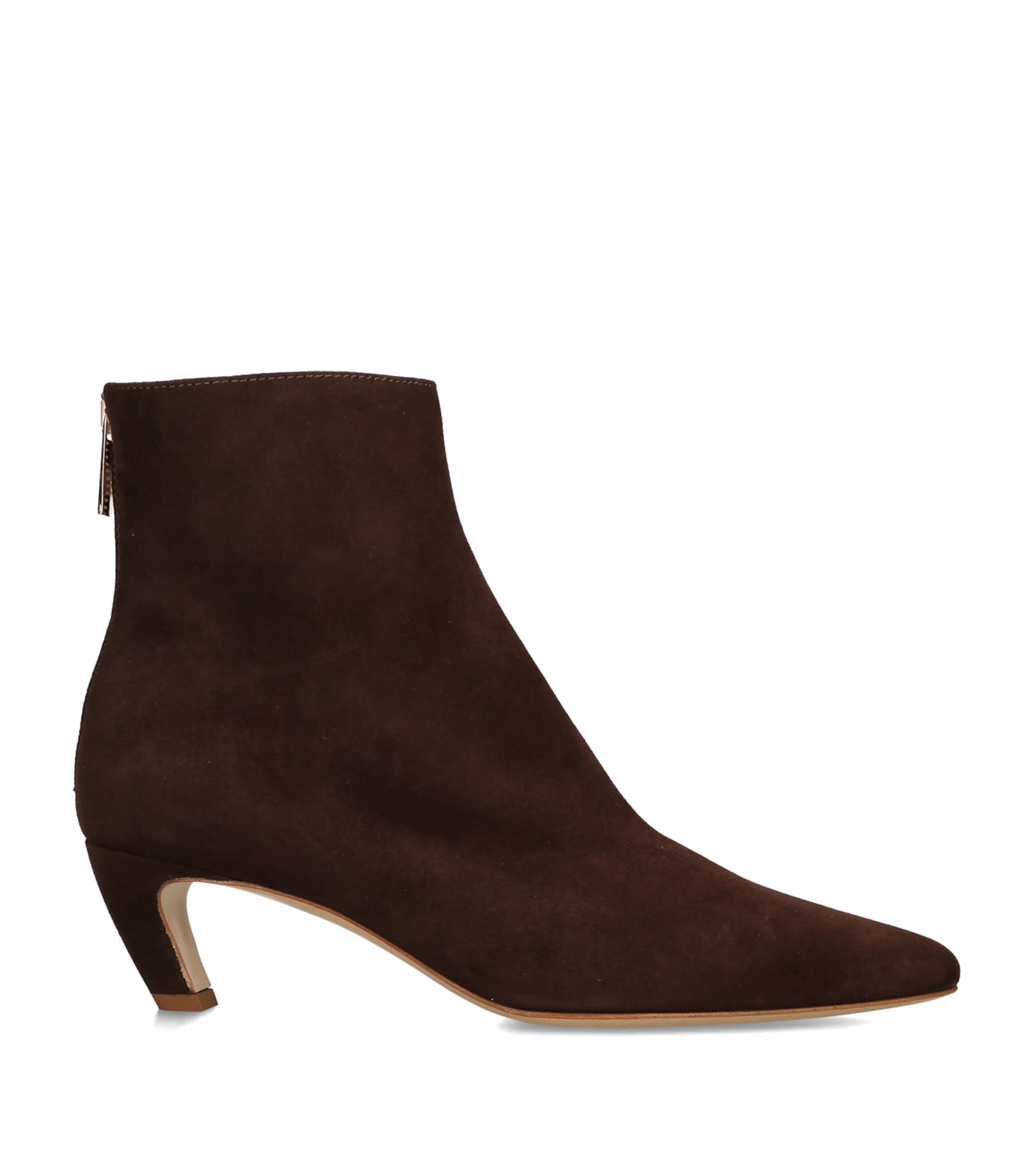 Gabriela Hearst Suede Clayton Boots 50 Dark Brown Image 1