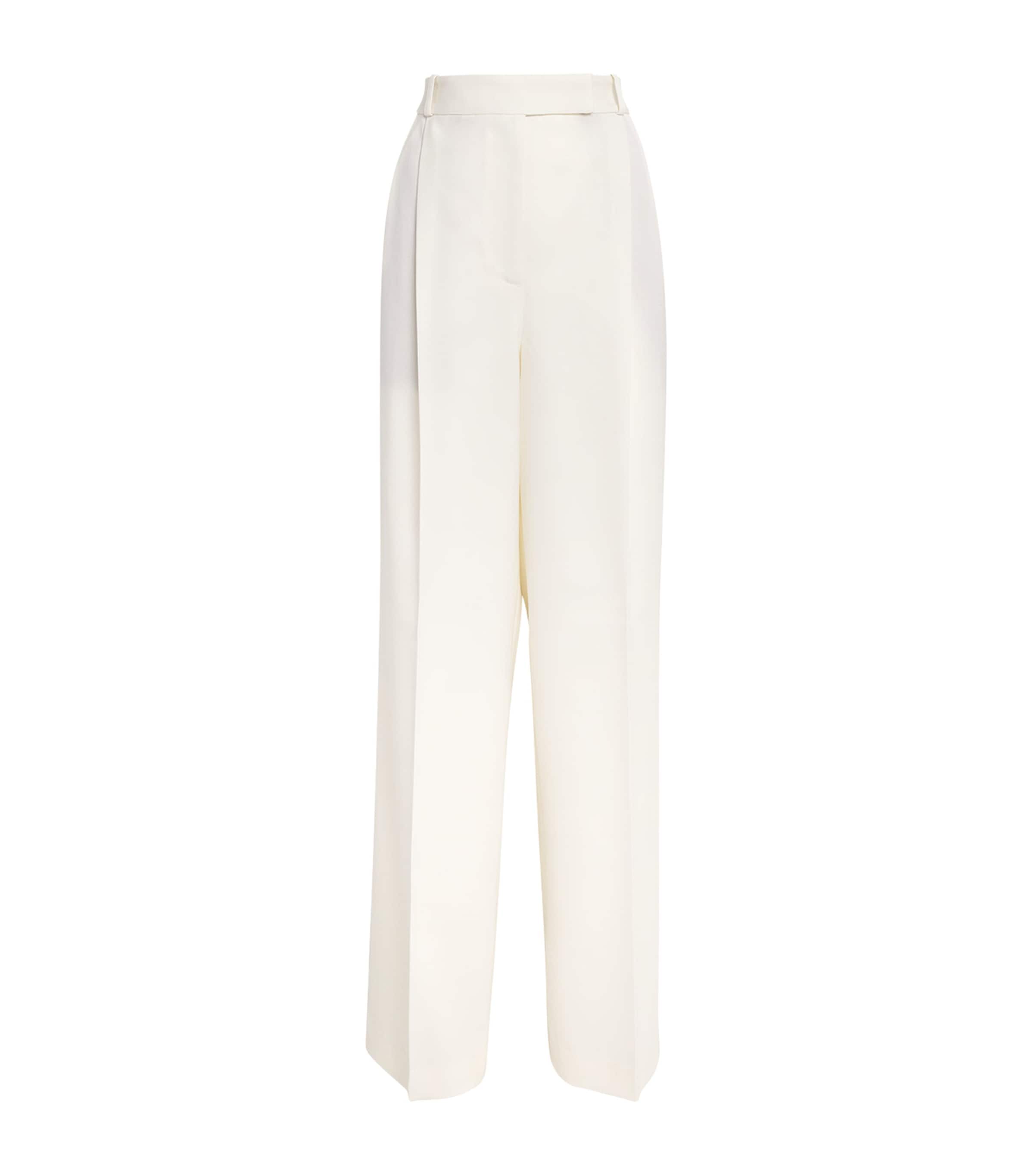 Rohe Recycled Material Trouser With Wide Leg In White