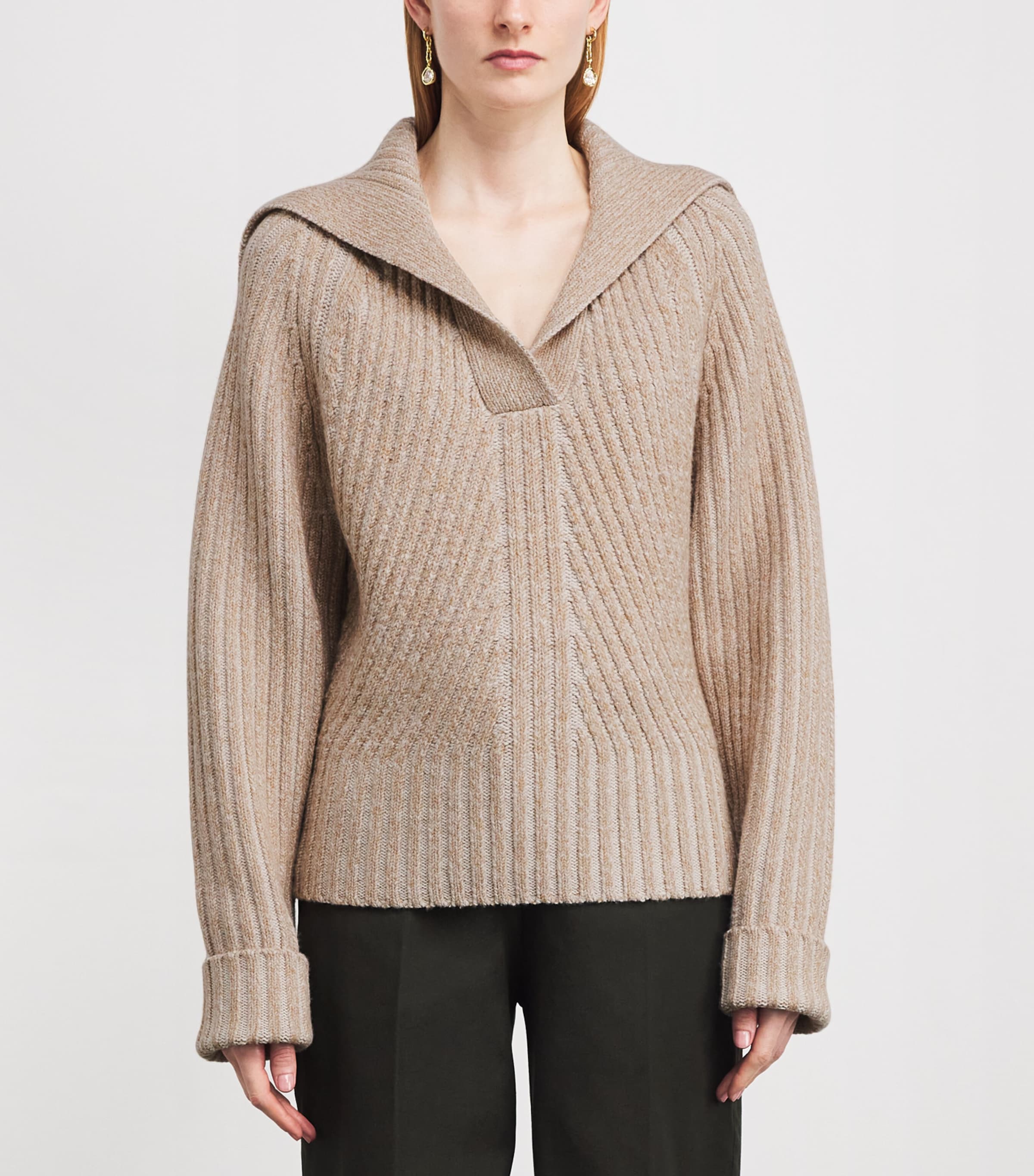 Wool-Blend Robby Sweater POWDER Image 3