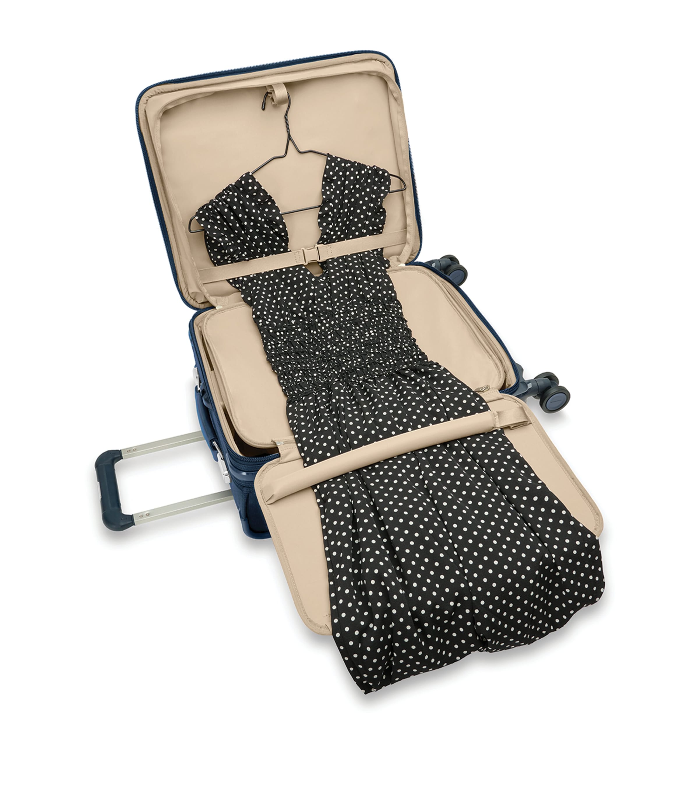 Briggs & Riley Baseline Global Carry-On Expandable Spinner Suitcase (53cm) Navy Image 4