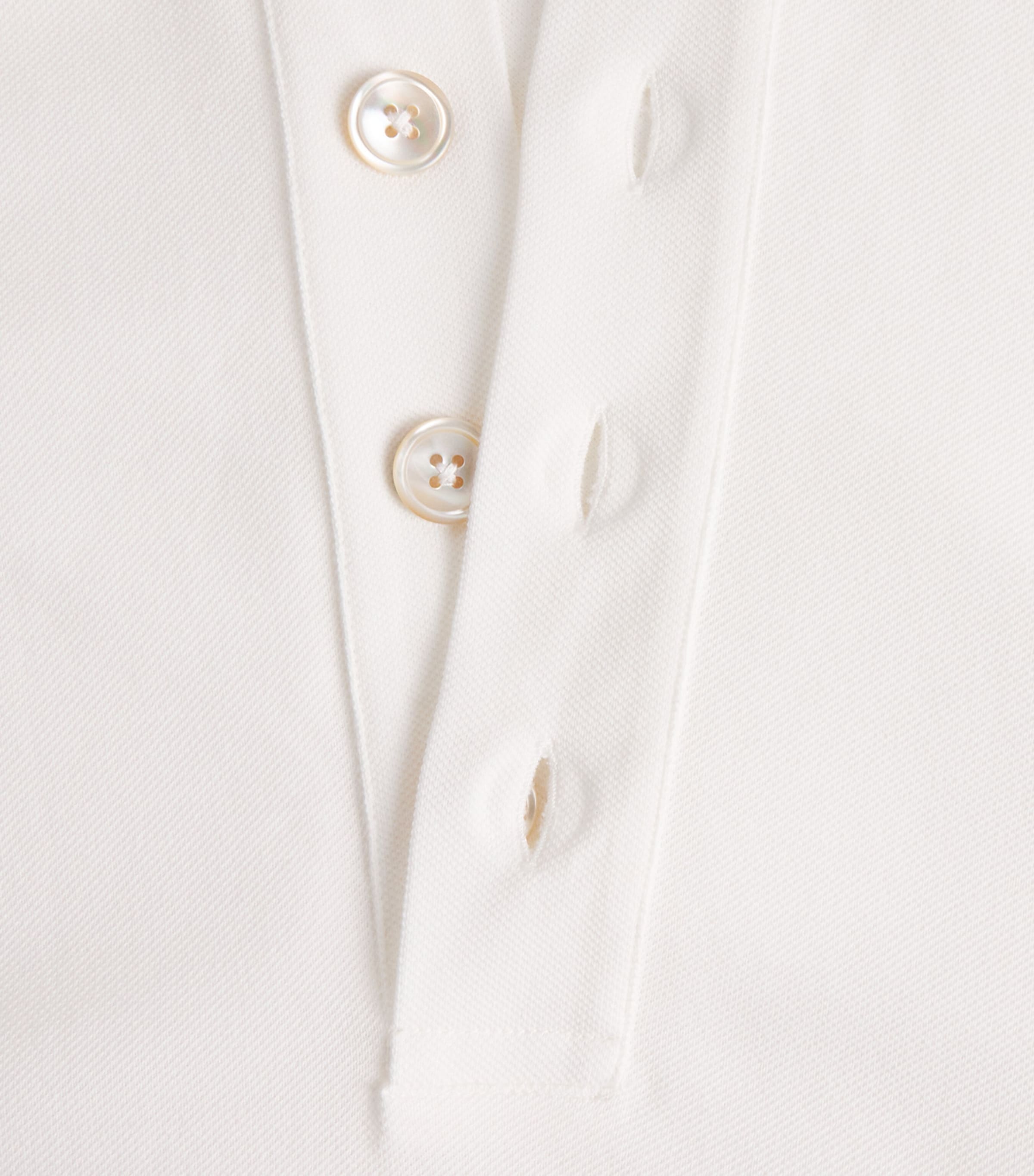 Eleventy Mens Cotton Polo Shirt Bianco Image 6