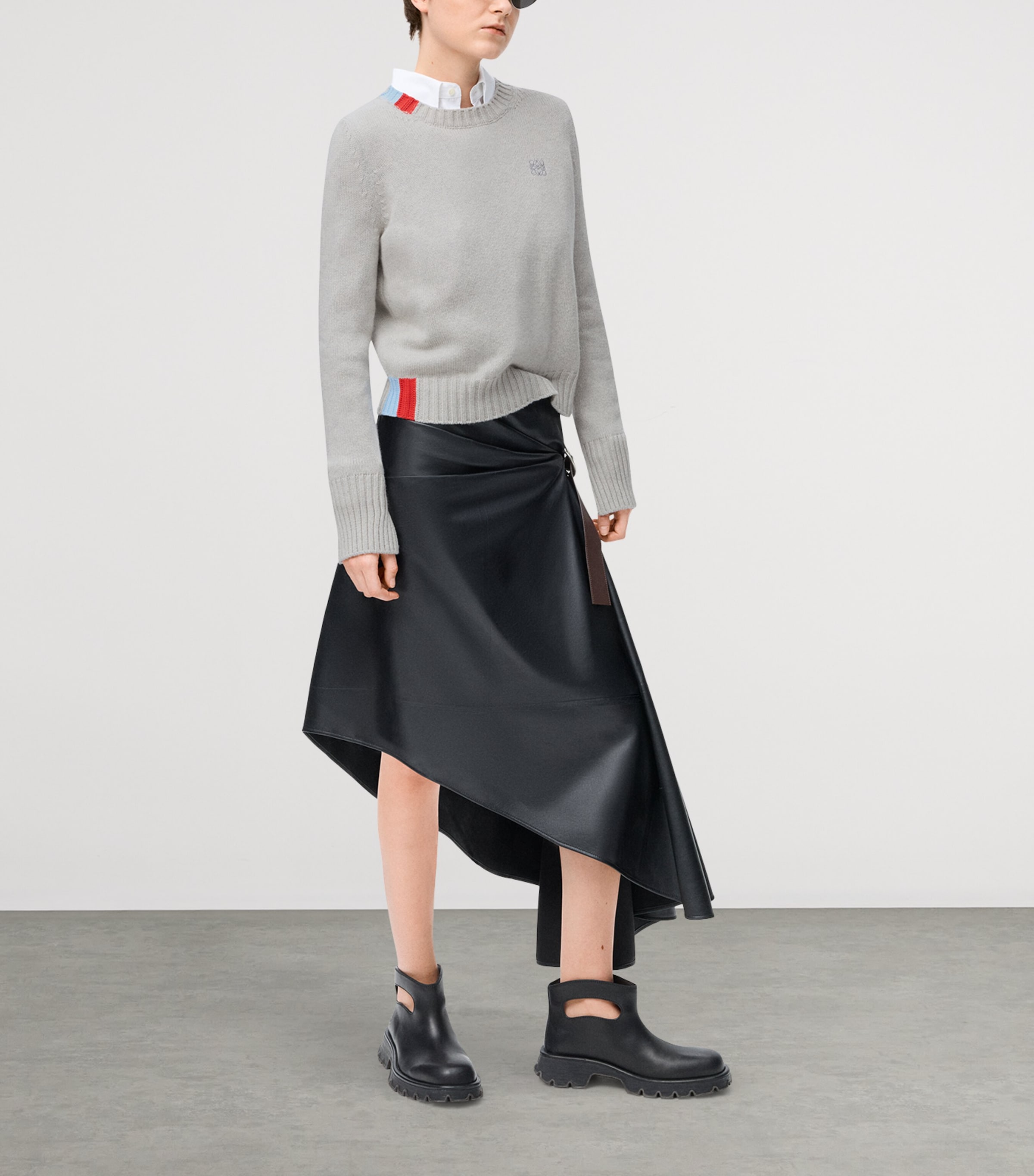 Cashmere Anagram Sweater LIGHT BLUE Image 2