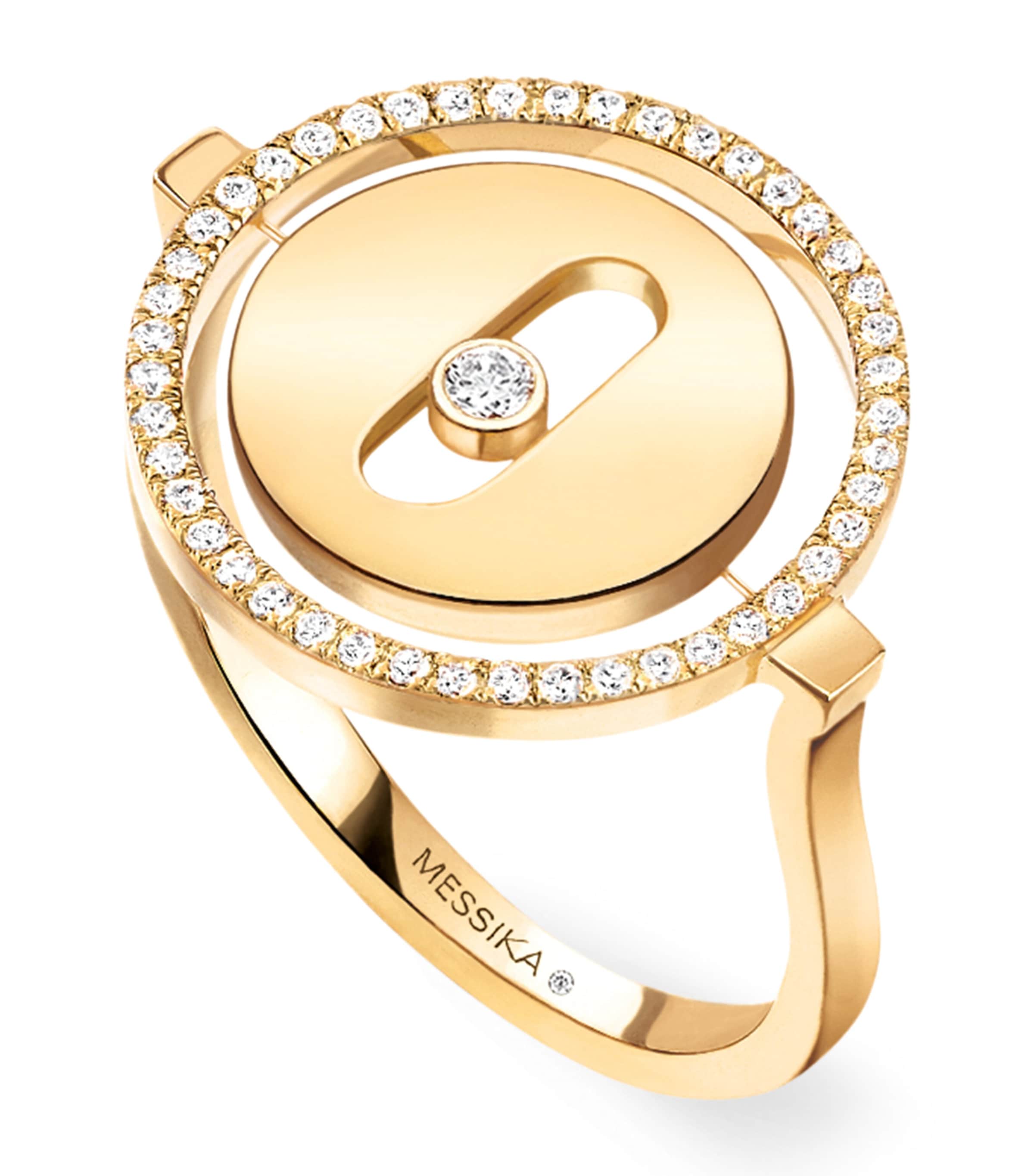 Yellow Gold and Diamond Lucky Move Ring YELLOW GOLD Image 1