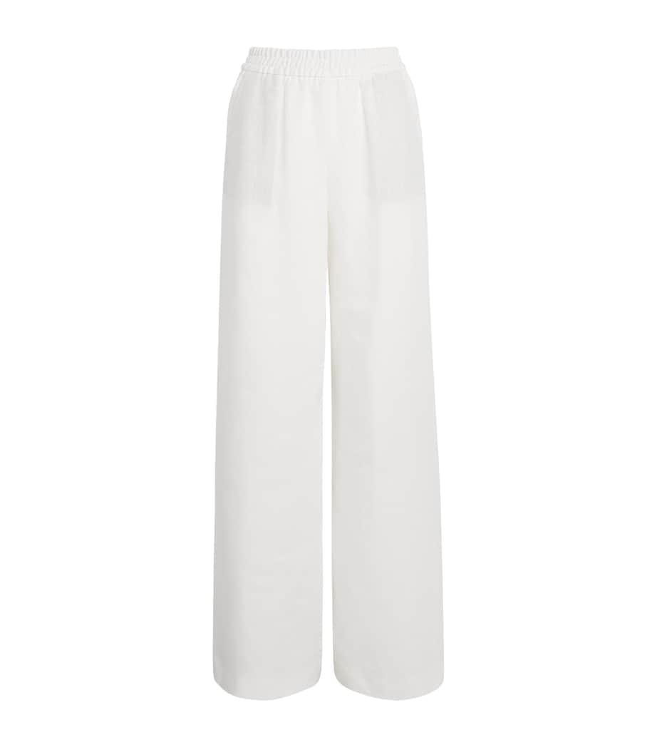 Eleventy Linen Elasticated Trousers Bianco Image 1