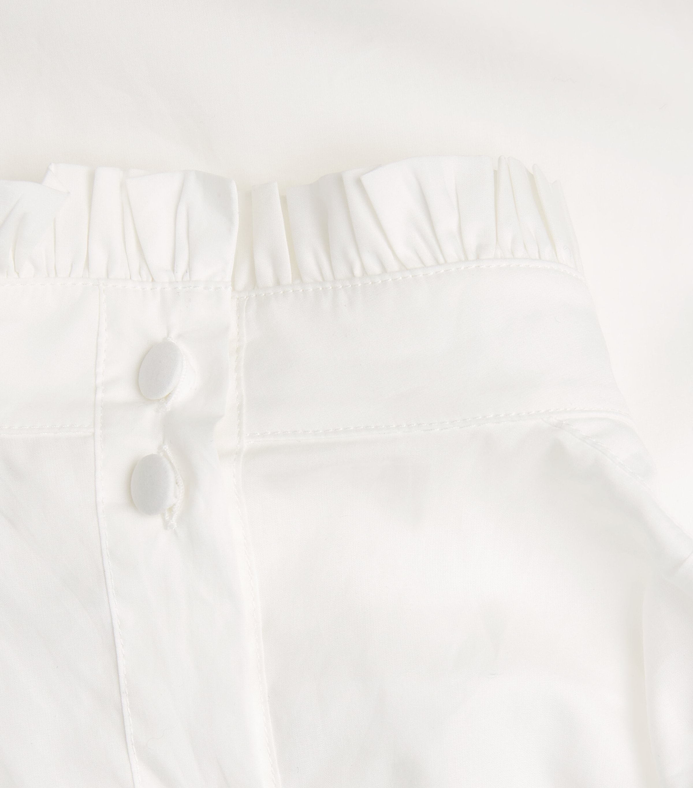 Cotton Ruffle-Neck Shirt SILK Image 5