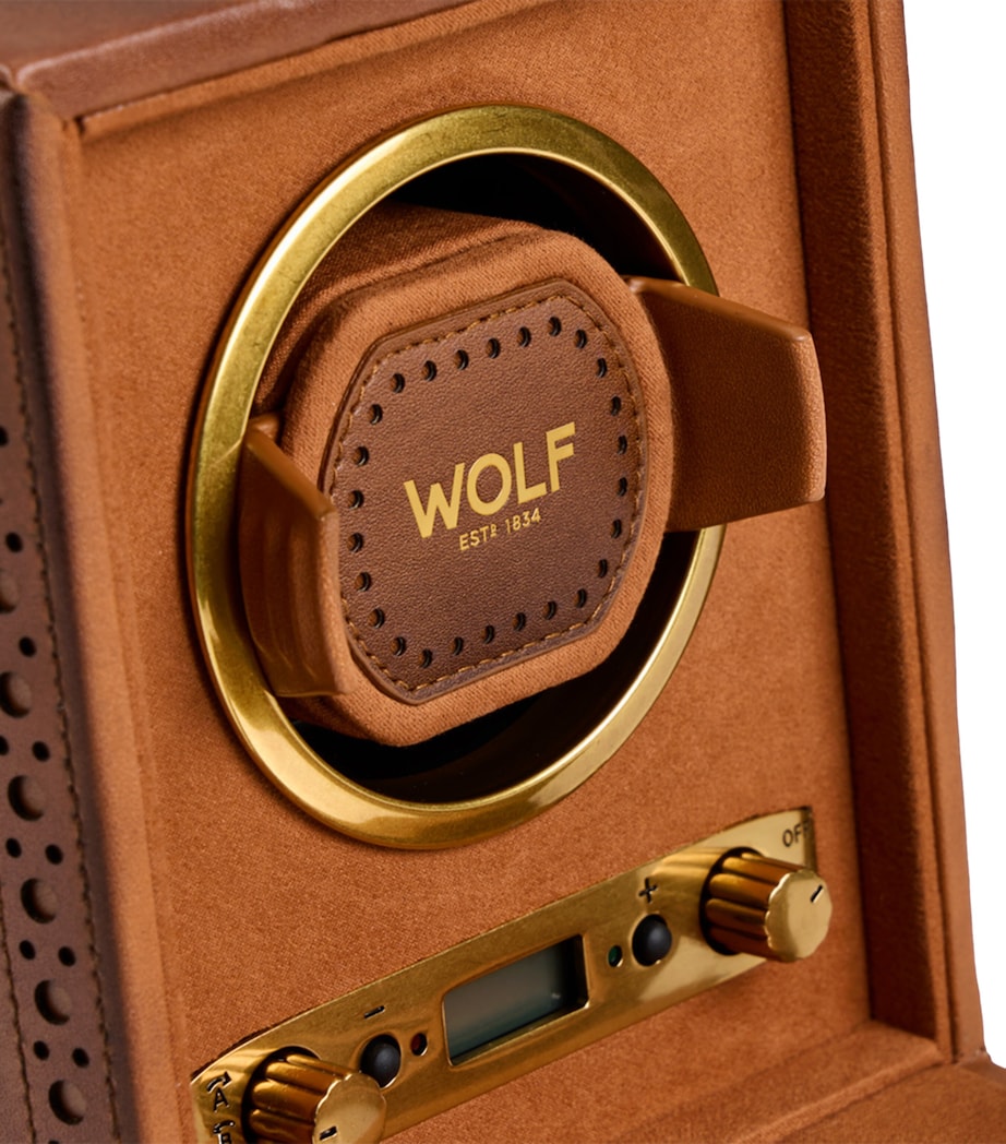 WOLF Brogue Single Watch Winder Burnished Brown Image 6
