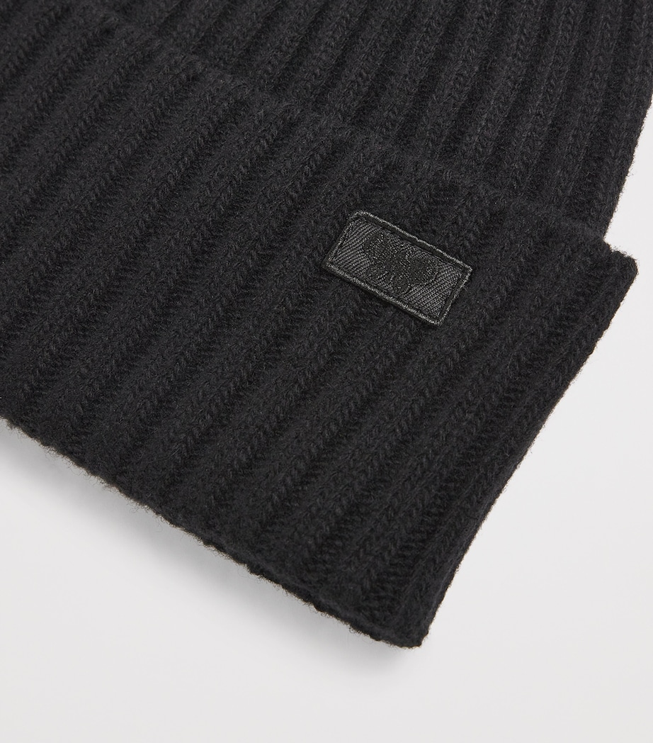 Virgin Wool Beanie BLACK Image 3