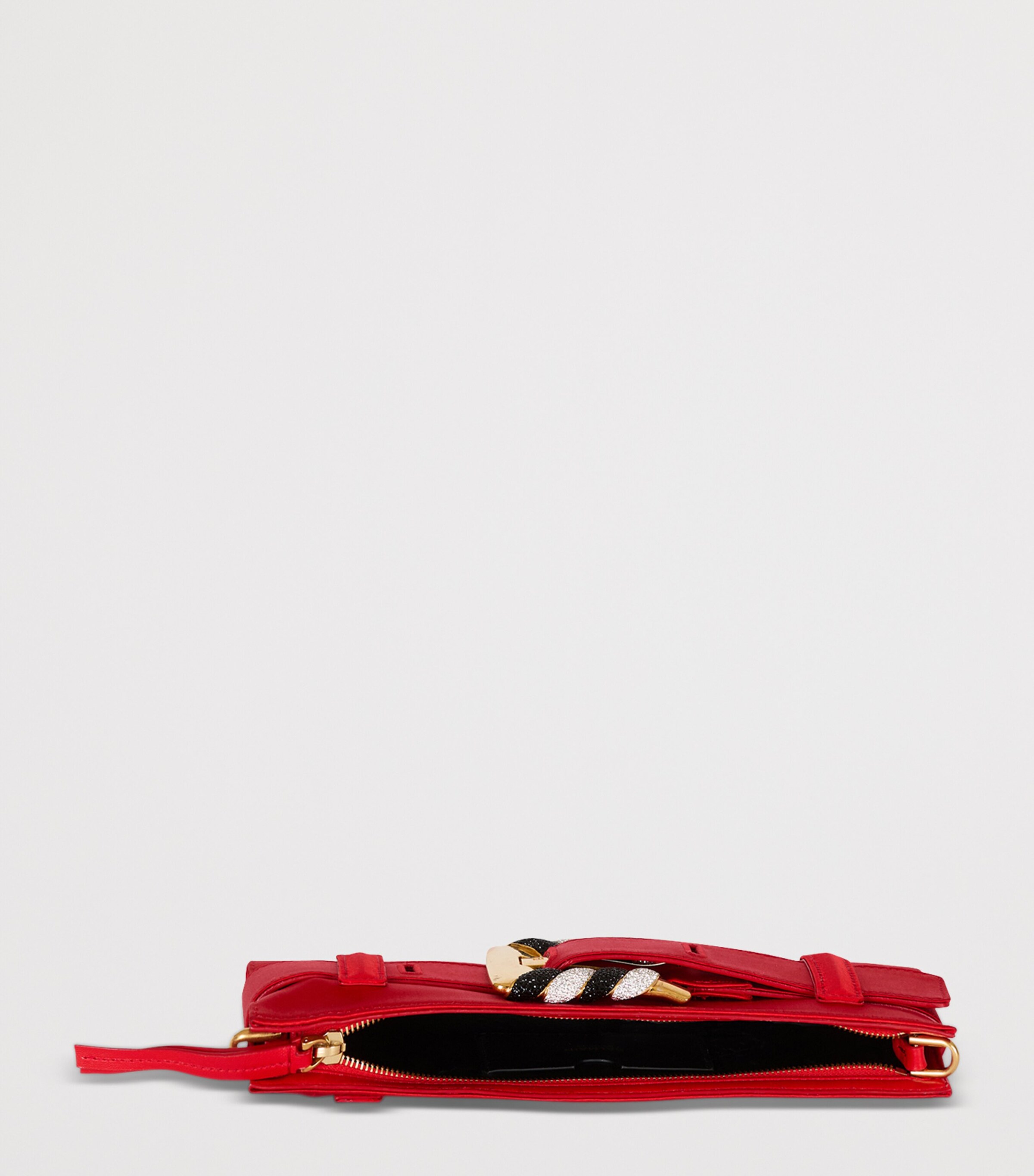 Satin Anthem Clutch Bag M39 ROUGE/CRISTAL Image 3