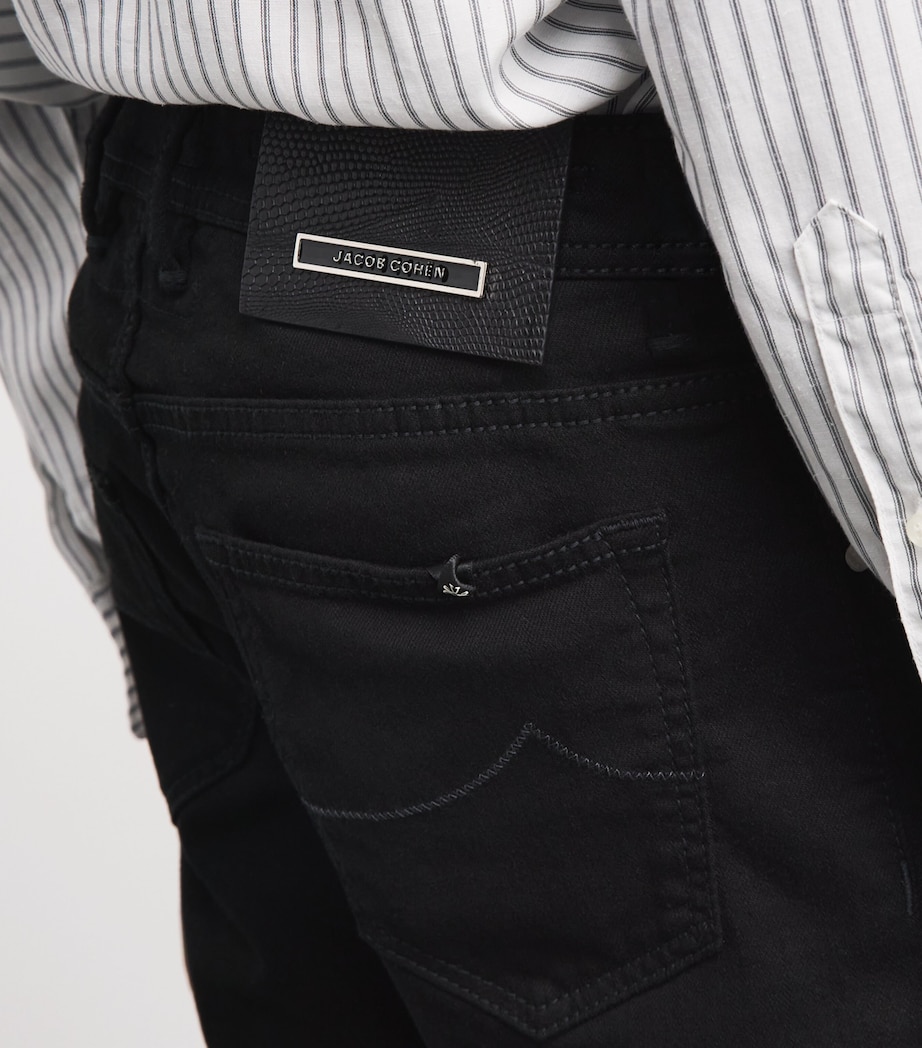 Jacob Cohën Mens Limited Edition Lizardskin-Patch Nick Slim Jeans Image 3