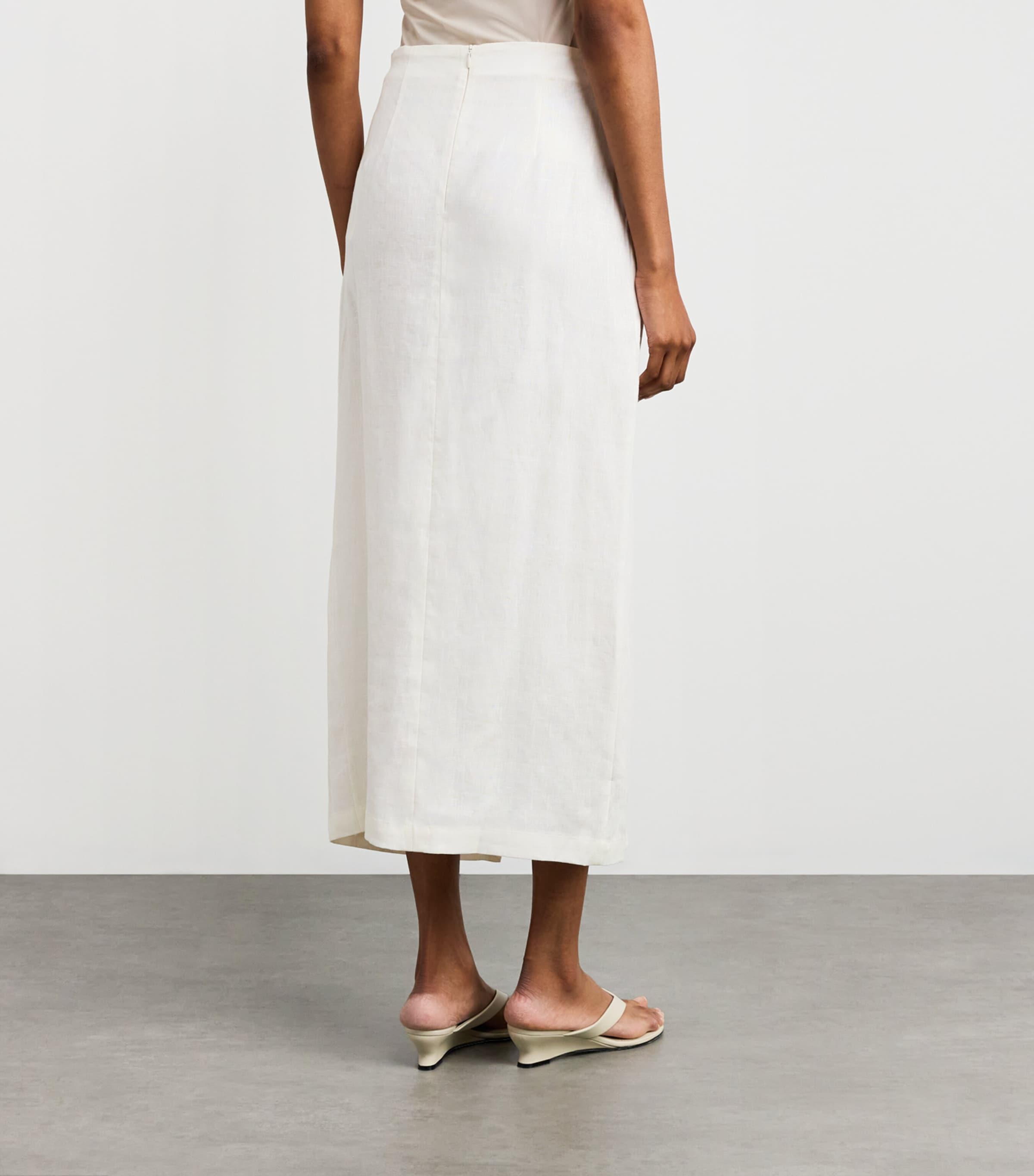 ワンピース FAITHFULL THE BRAND Women Mid Skirts FF3674 WHT White White Maceio Asymmetrical Skirt – Annabel