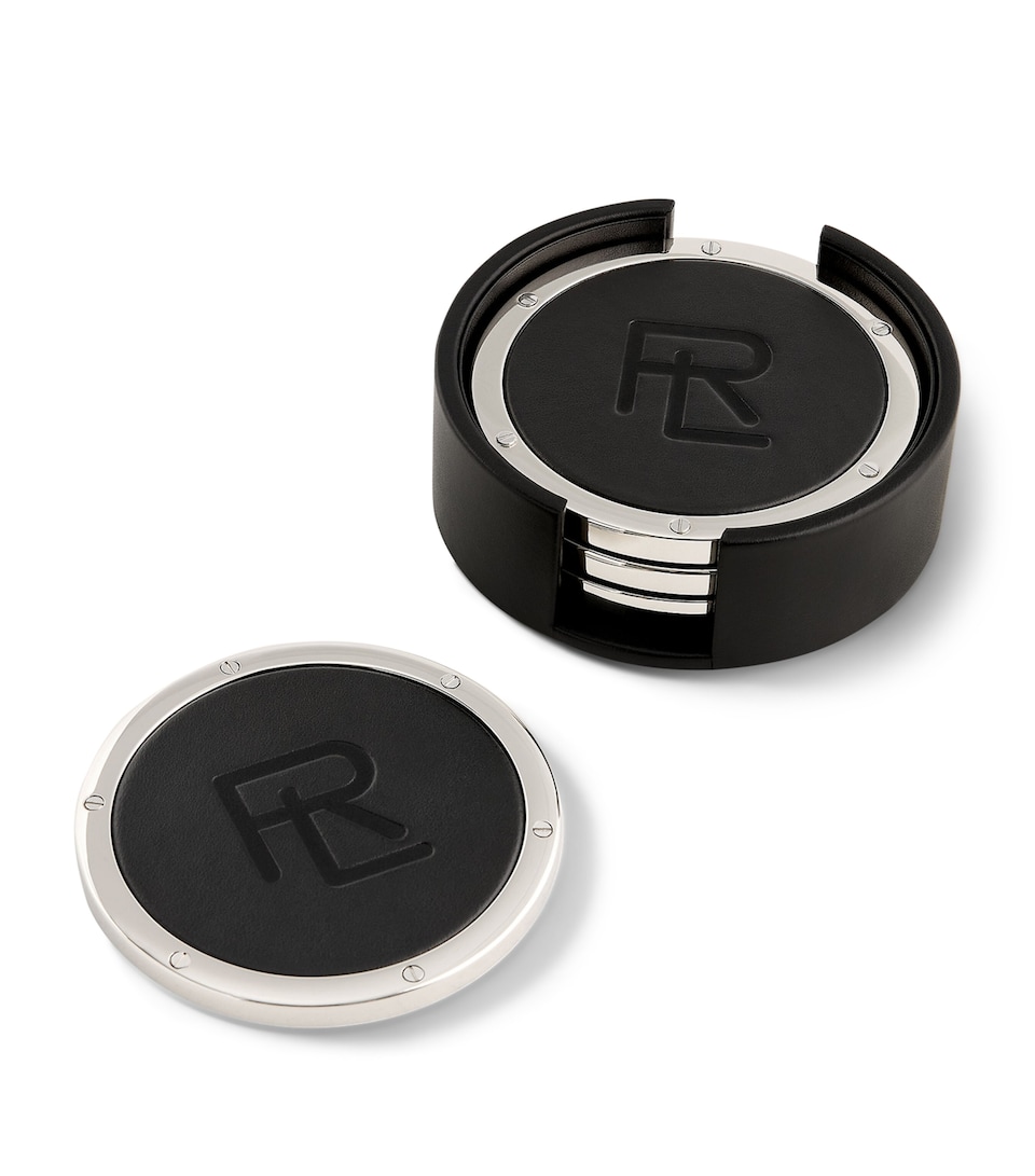 Leather Logo Coasters (Set of 4)