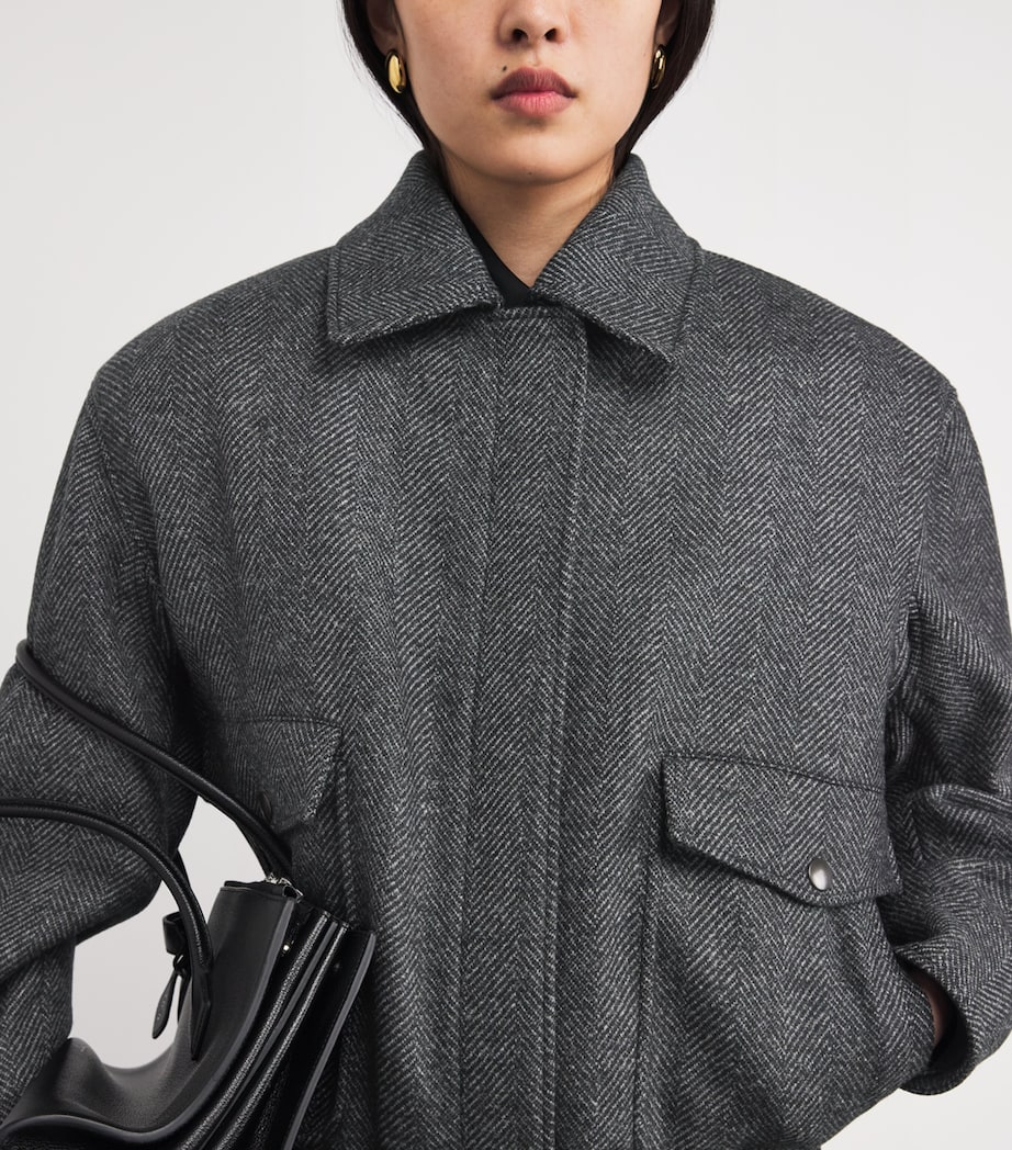 Wool Herringbone Field Jacket 1290 STEEPLE GRAY Image 6