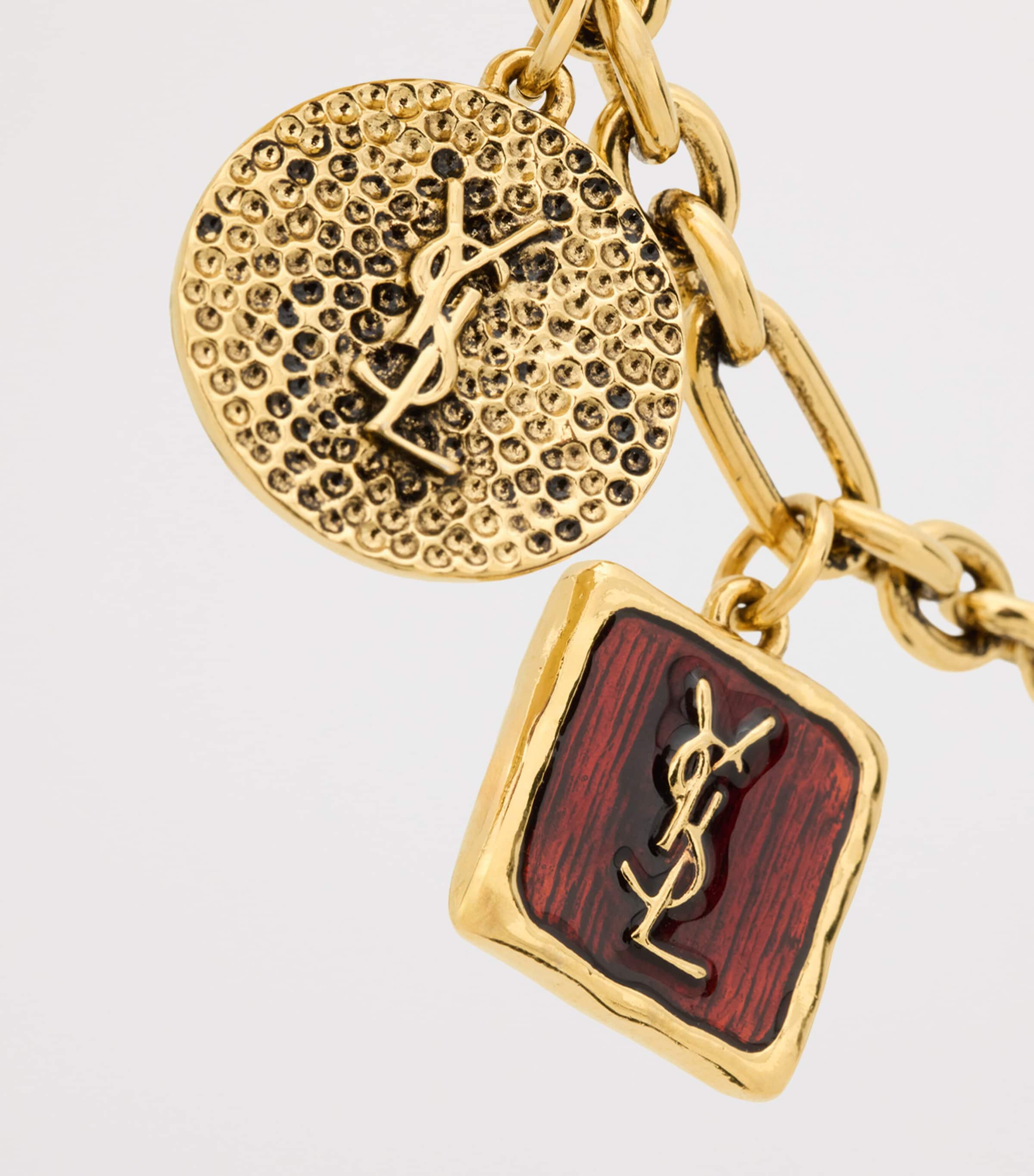Saint Laurent Enamelled Cassandre Charm Bracelet Image 2