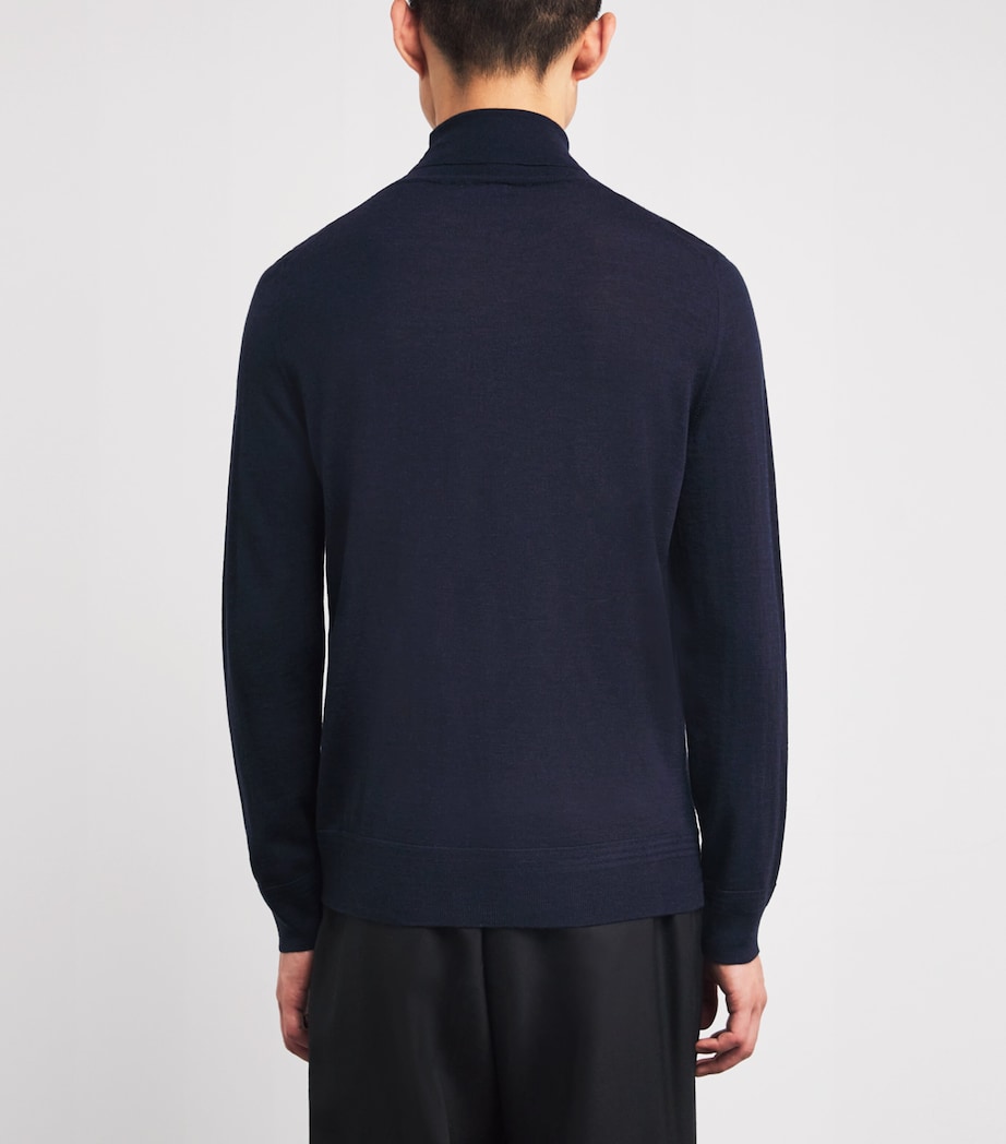 Wool Rollneck Sweatshirt NAVY 170 Image 4