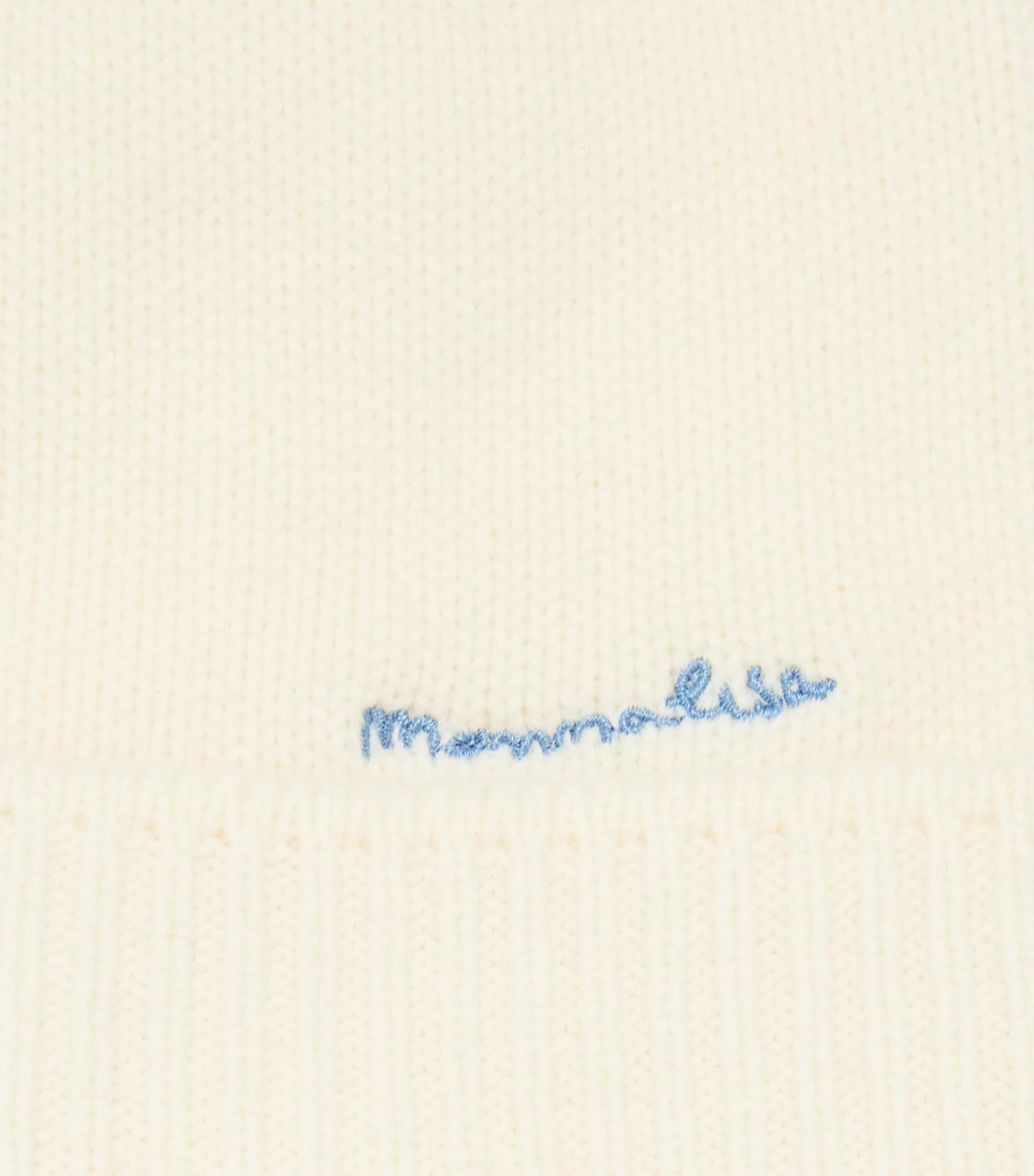 Monnalisa Wool-Blend Logo Hat Panna Image 3