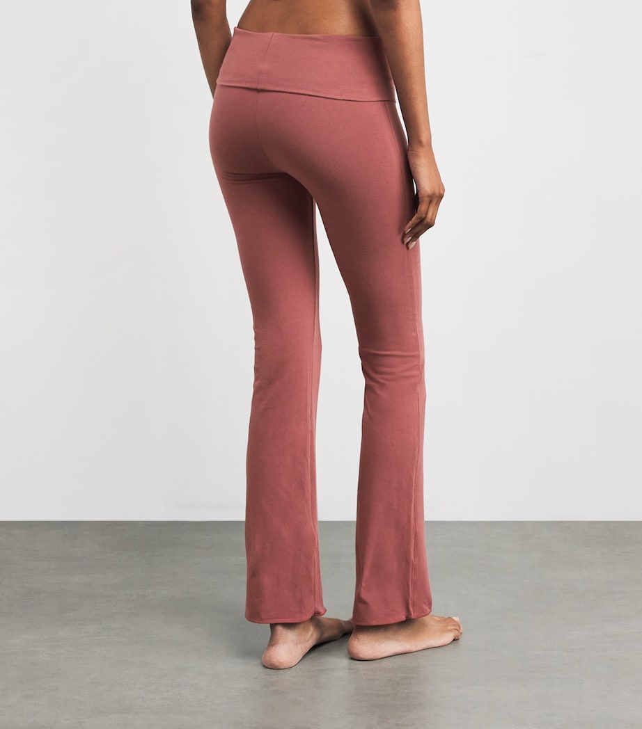 Cotton Jersey Foldover Trousers REDWOOD Image 4