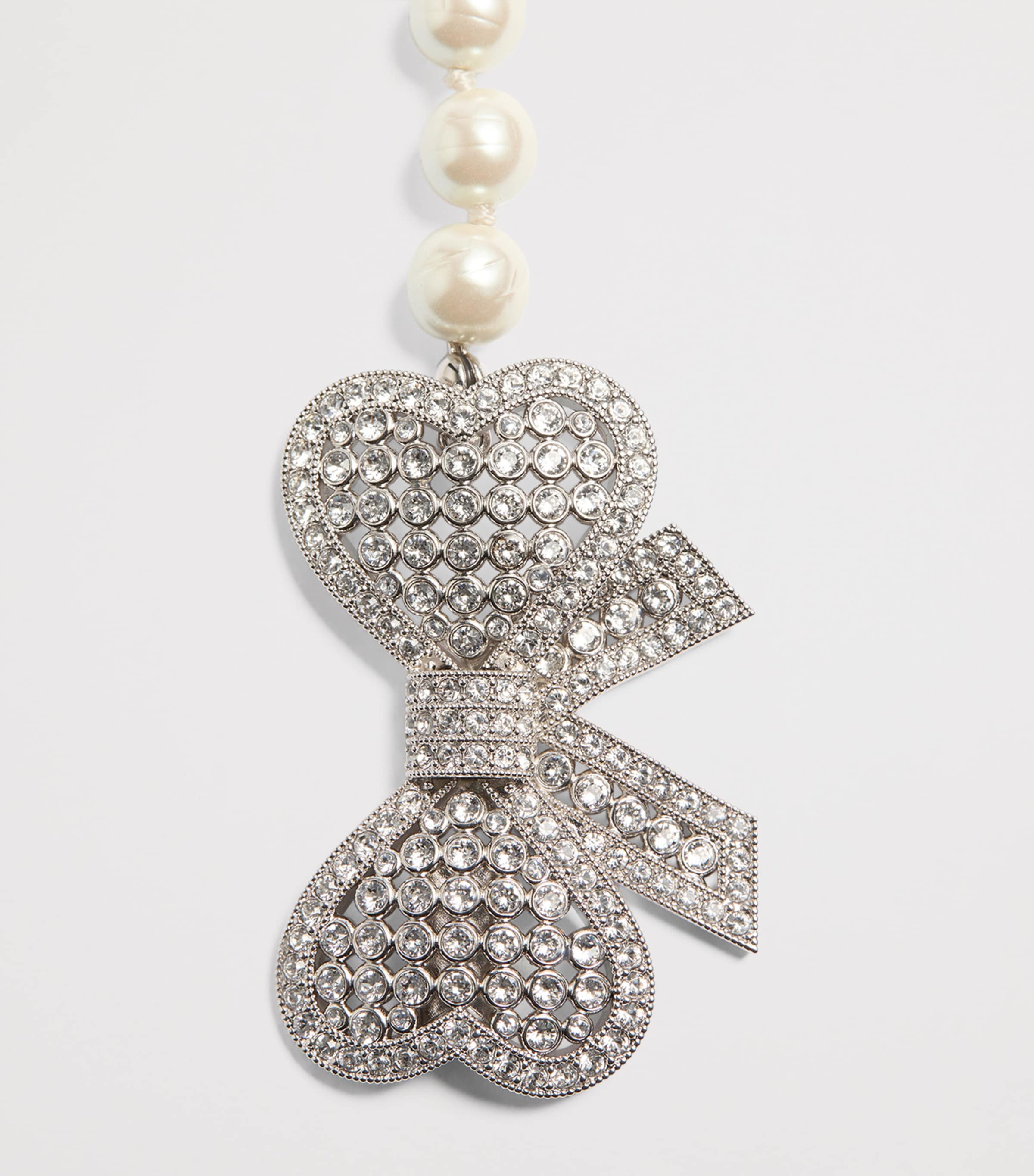 Valentino Garavani Faux Pearl Trop Chou Necklace Image 4