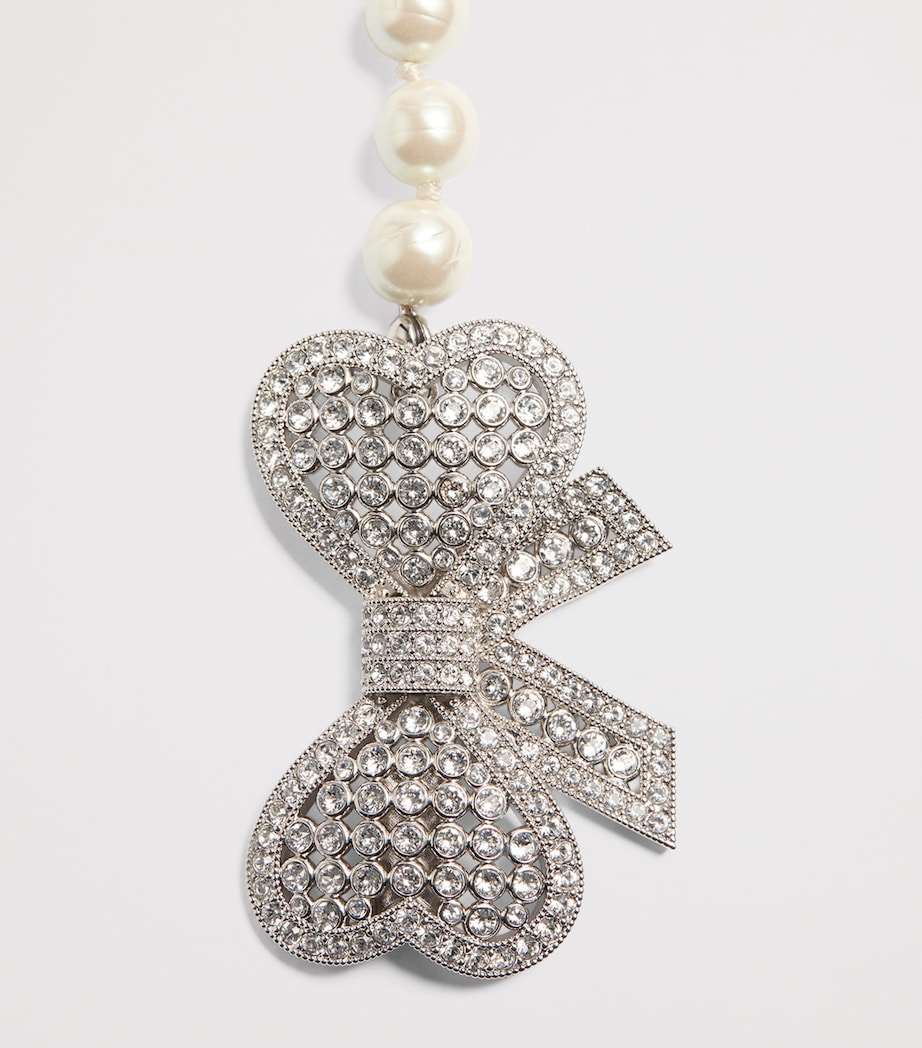 Valentino Garavani Faux Pearl Trop Chou Necklace Image 4