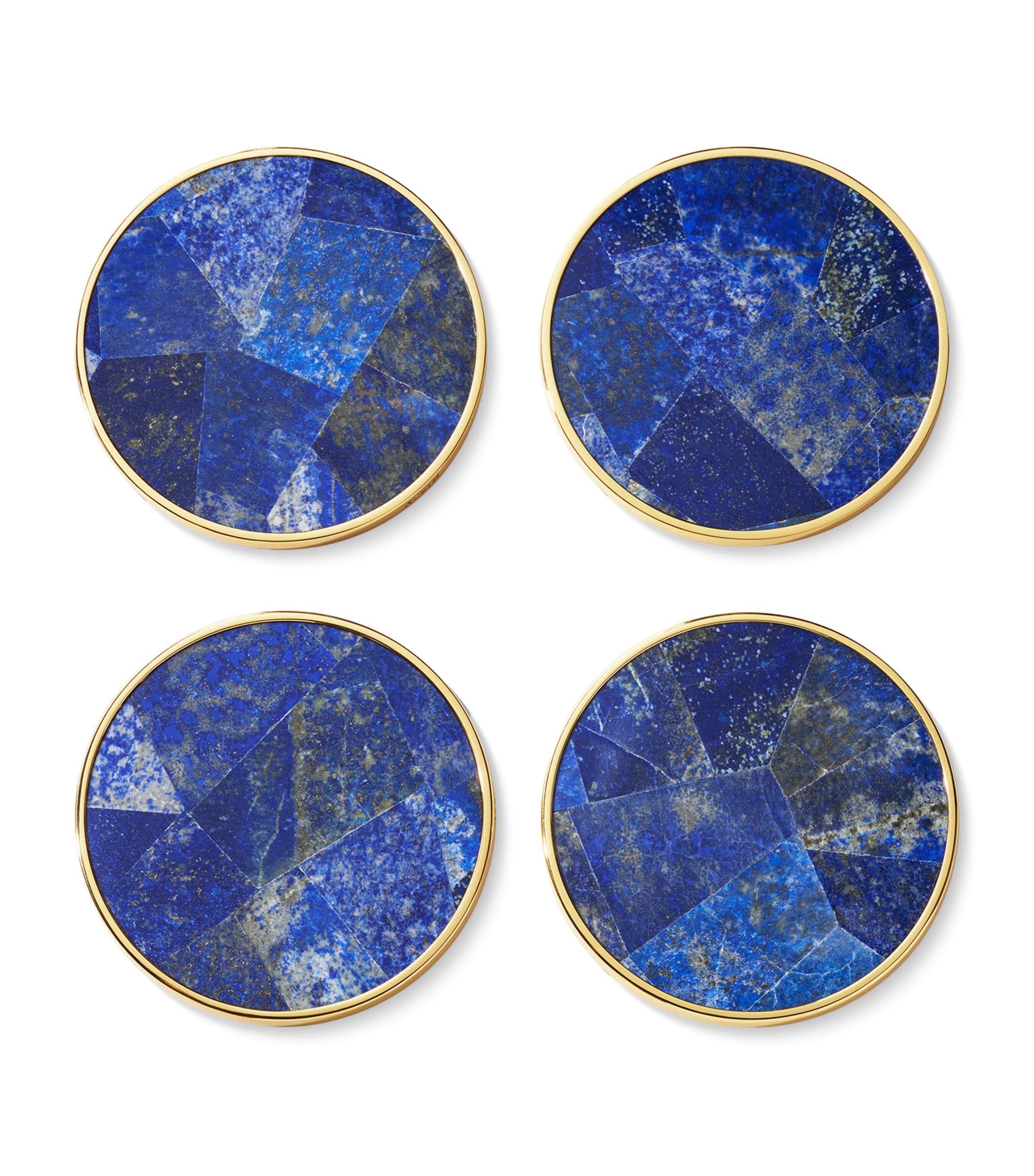 Set of 4 Lucas Mosaic Coasters LAPIS Image 2