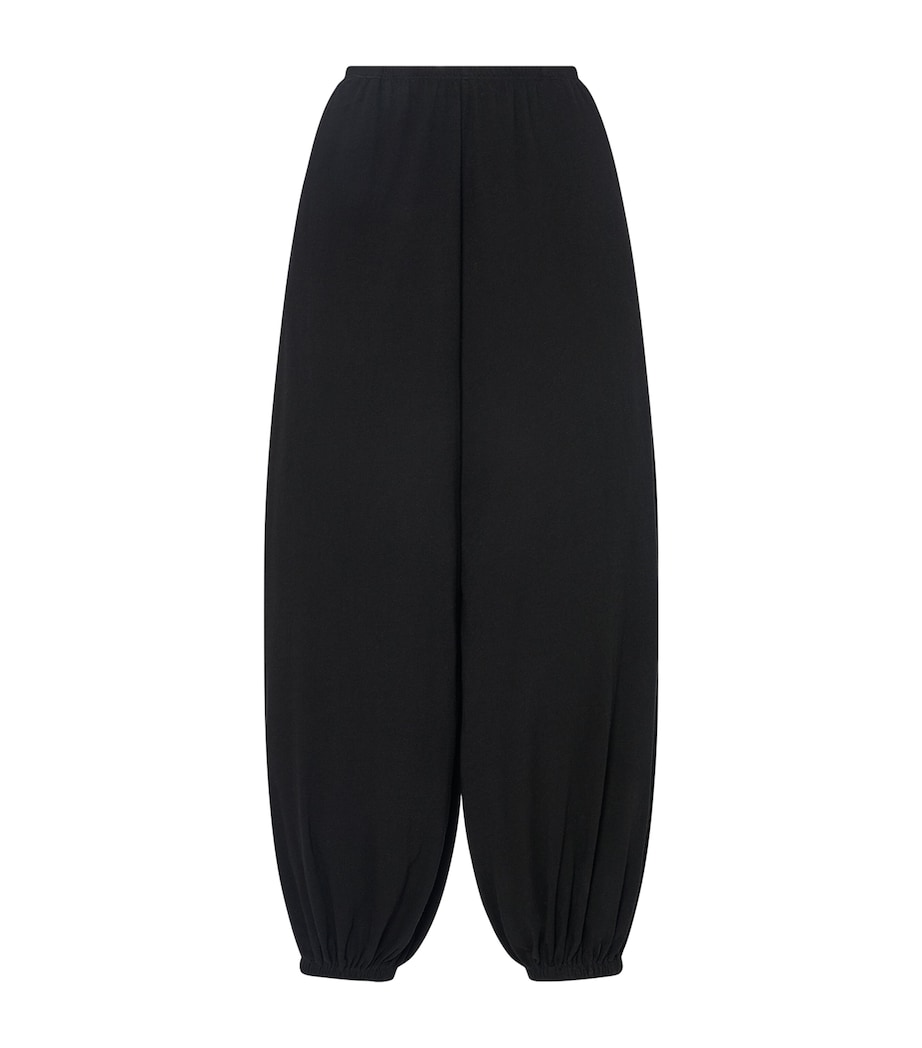 The Row Womens Fiamma Cotton-Silk-Cashmere Trousers Black Image 1