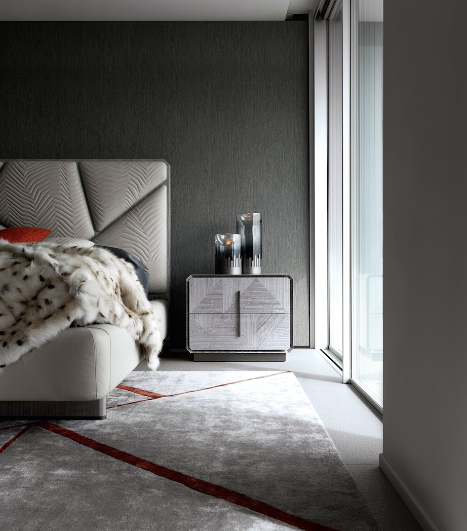 Moonlight Bedside Table GREY Image 2