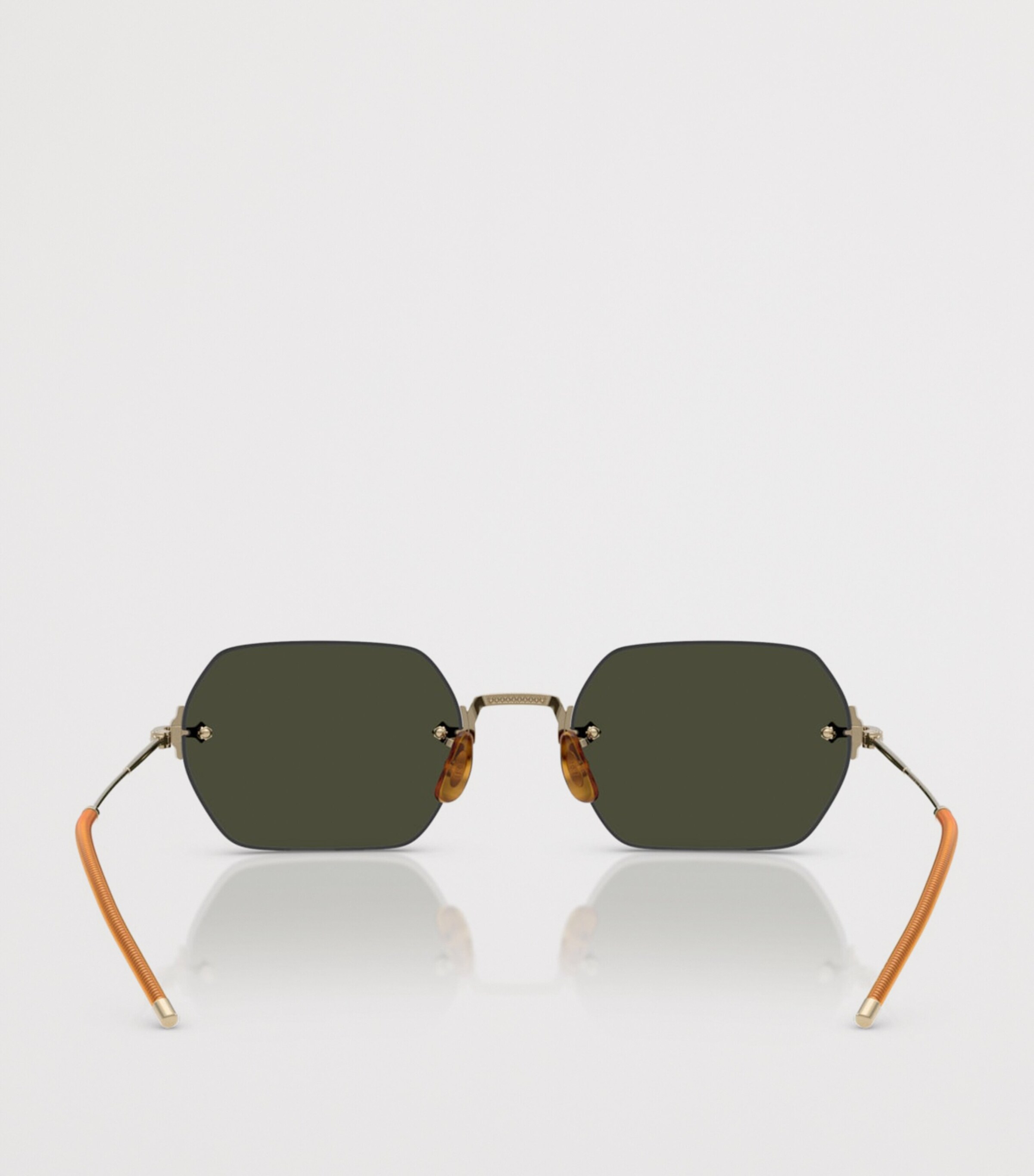 Oliver Peoples Titanium TK-13 Rectangle Sunglasses Gold Image 3