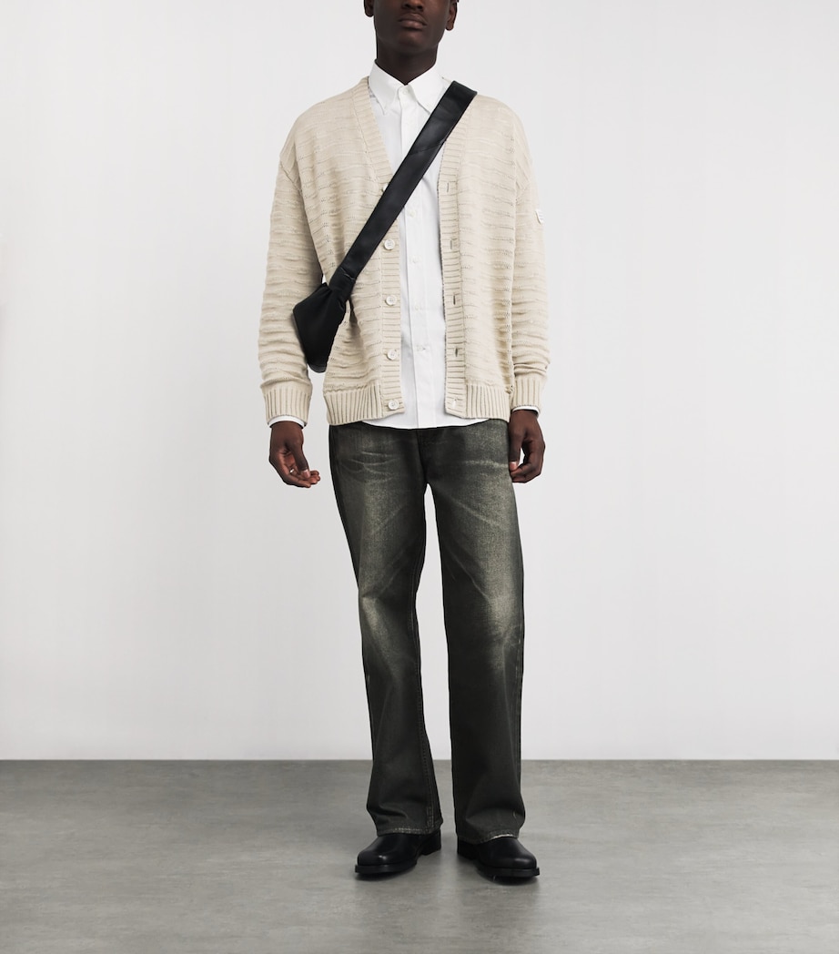 Cotton Loose Rib Cardigan 106 Image 2