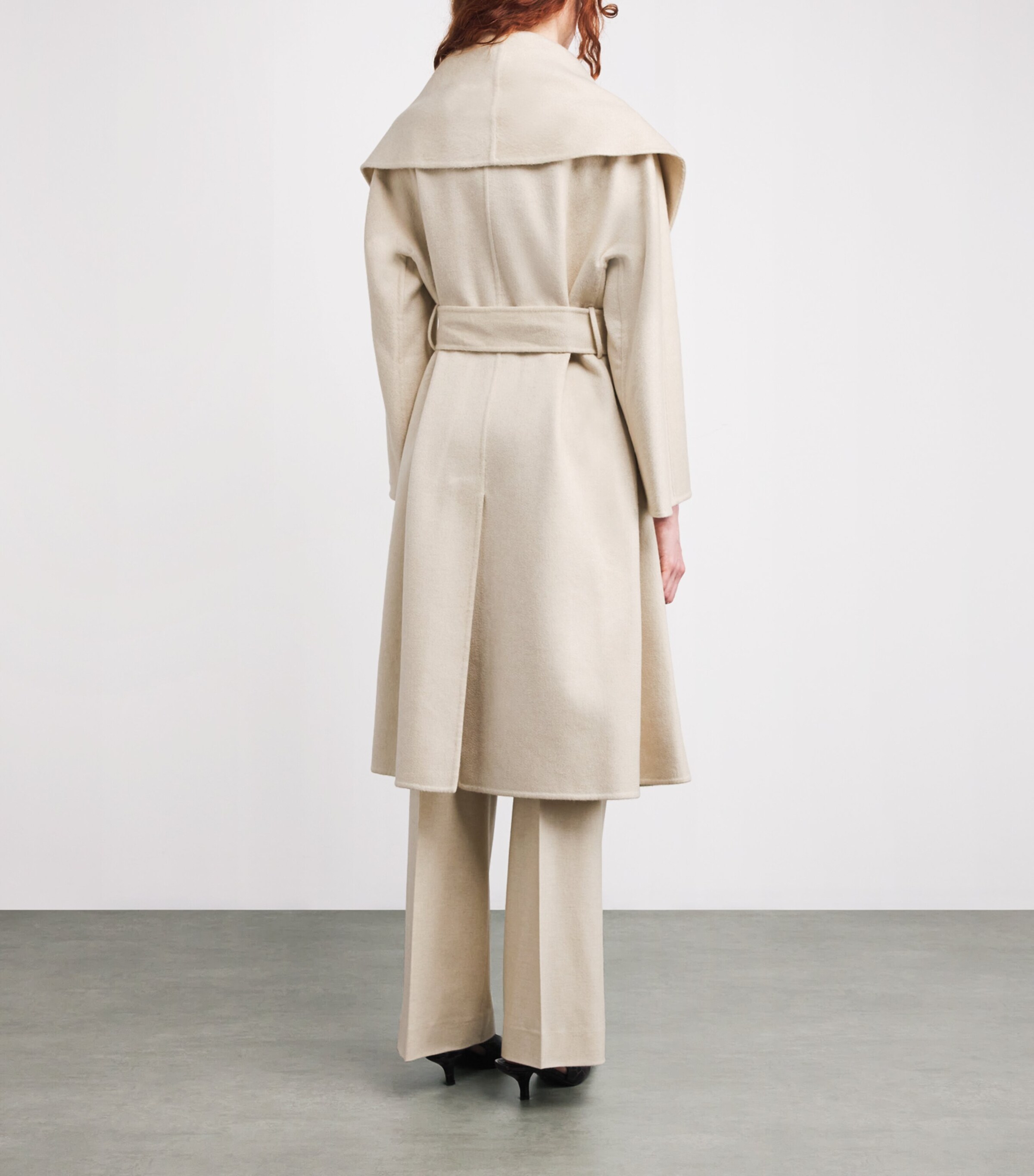 Kid Cashmere Wrap Coat 9009 NATURAL Image 4