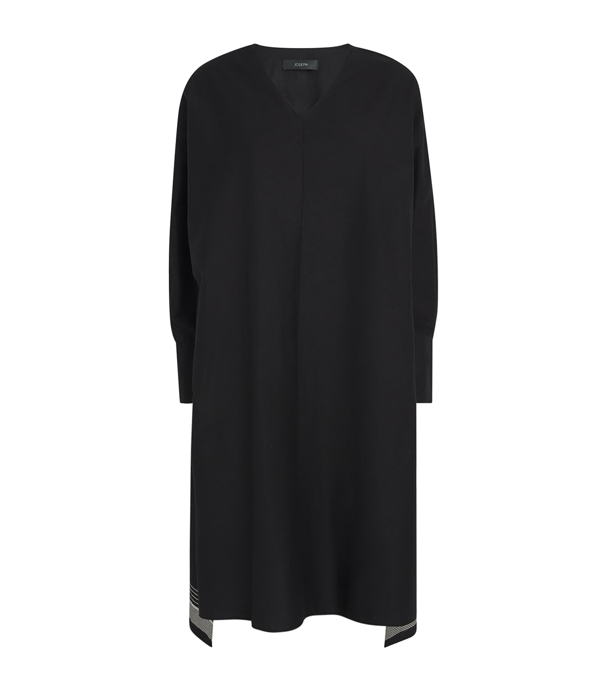 Joseph Cotton-blend Dalamo Midi Dress In Black
