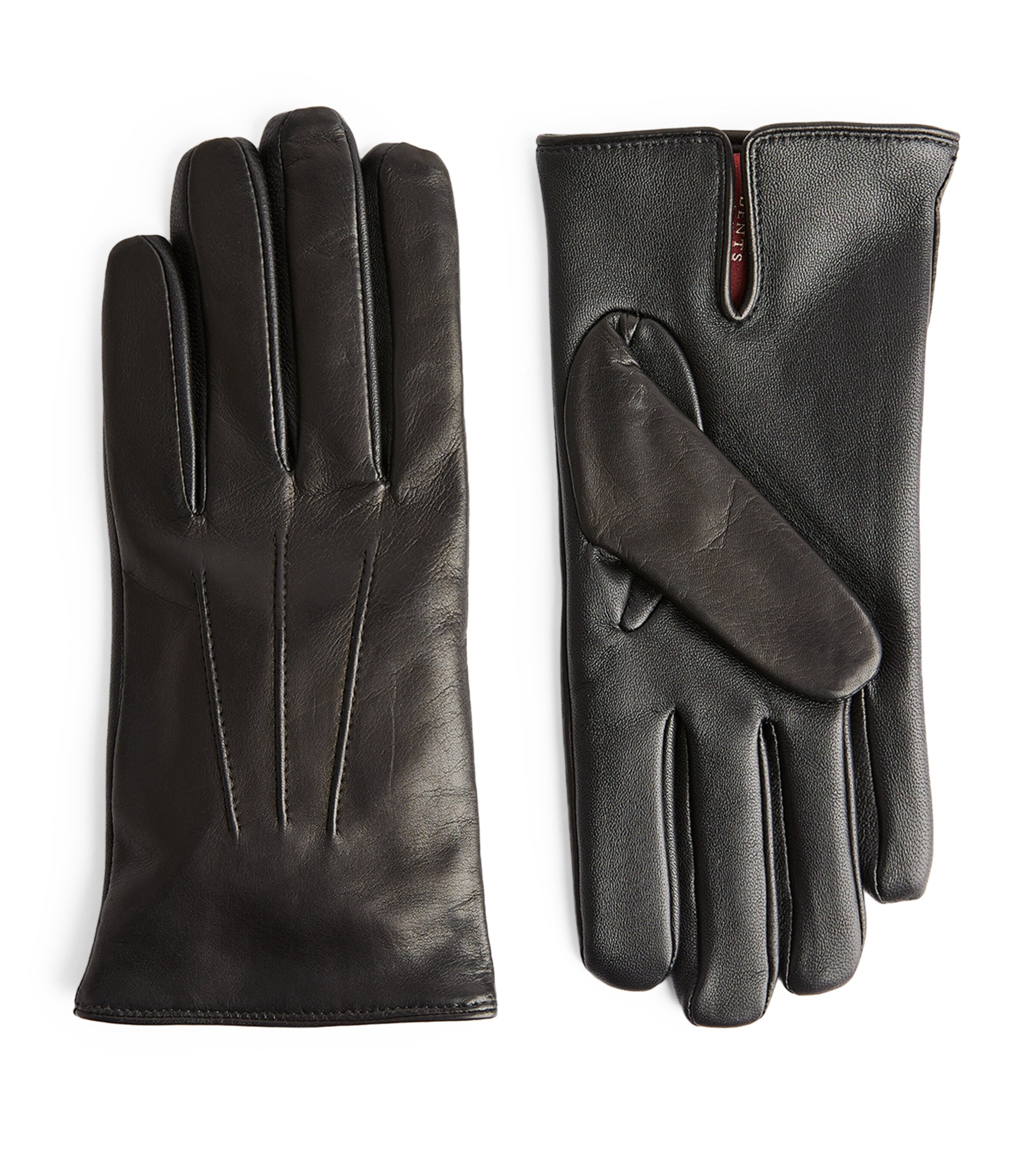 DENTS Black Leather Unlined Gloves Harrods US