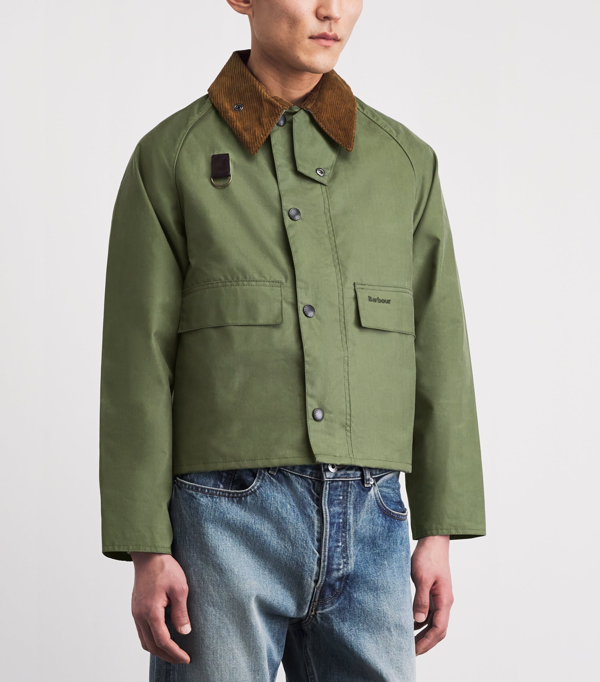 Barbour Green Waxed Spey Jacket | Harrods US
