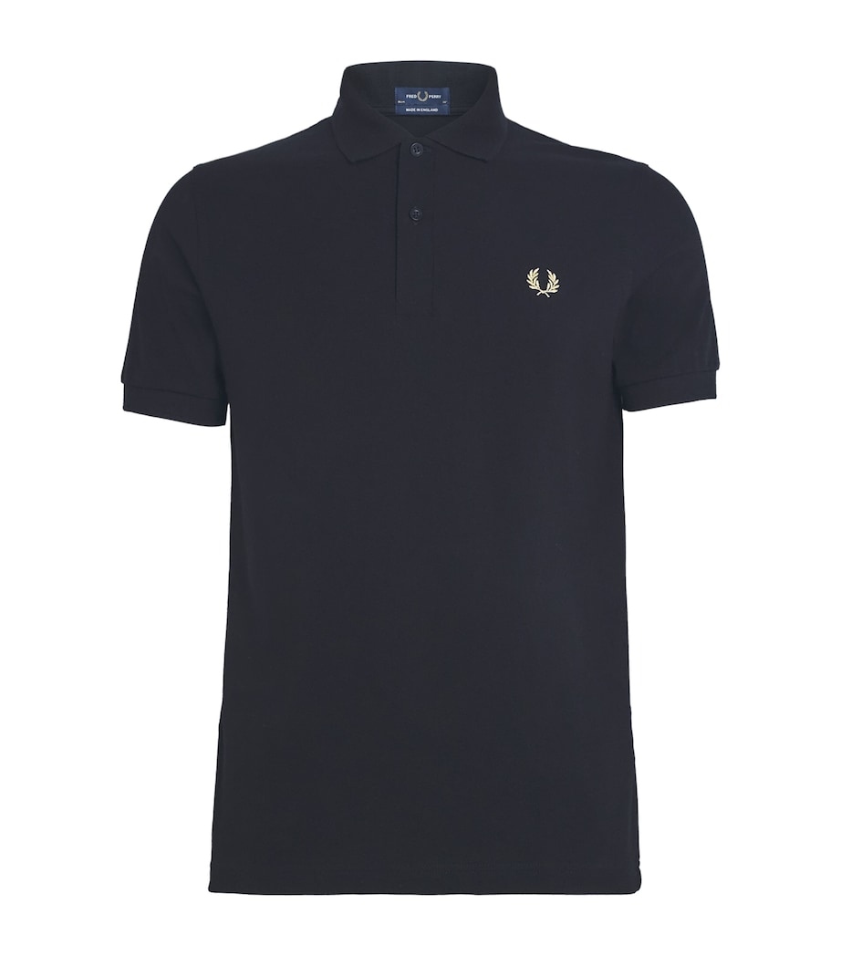Cotton Logo Polo Shirt 157 BLACK/CHAMPAGNE Image 1