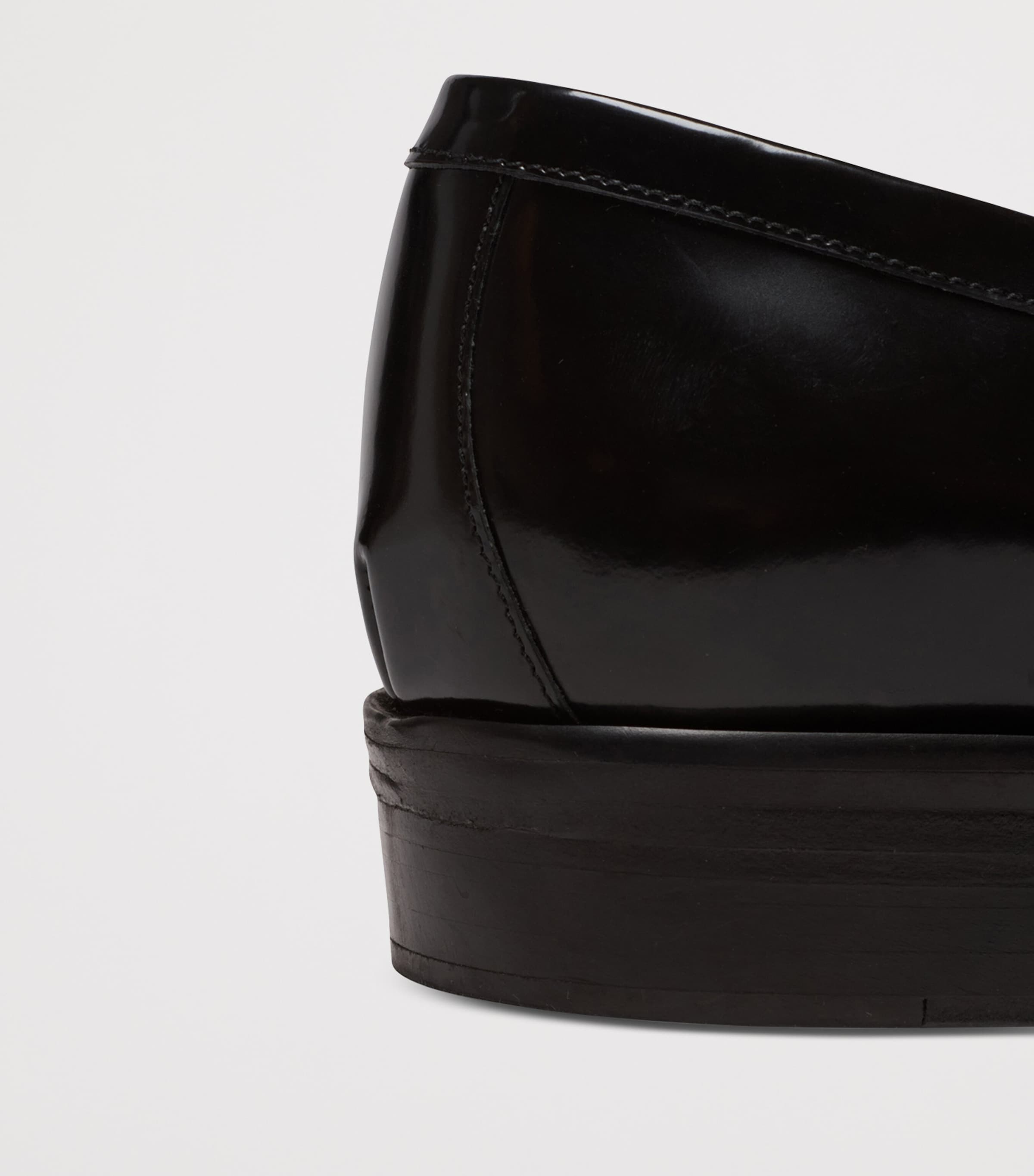 Glazed Leather Loafers 0PA NOIR Image 6