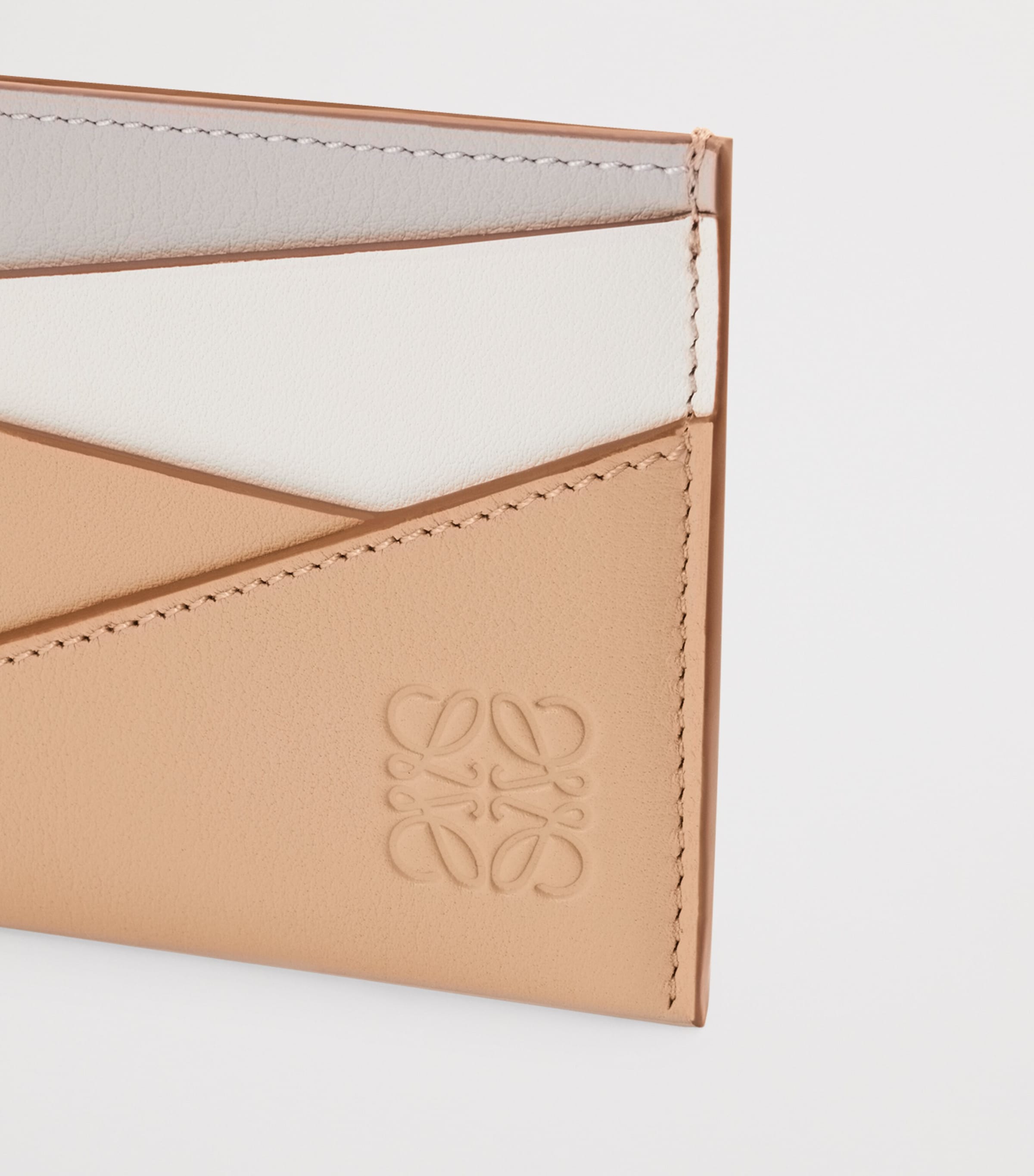 LOEWE Leather Puzzle Card Holder Ghost Silky Beige Image 4