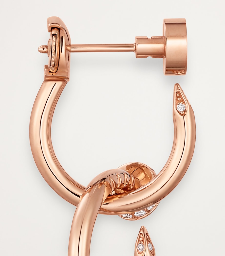 Rose Gold and Diamond Juste un Clou Earrings ROSE GOLD Image 2