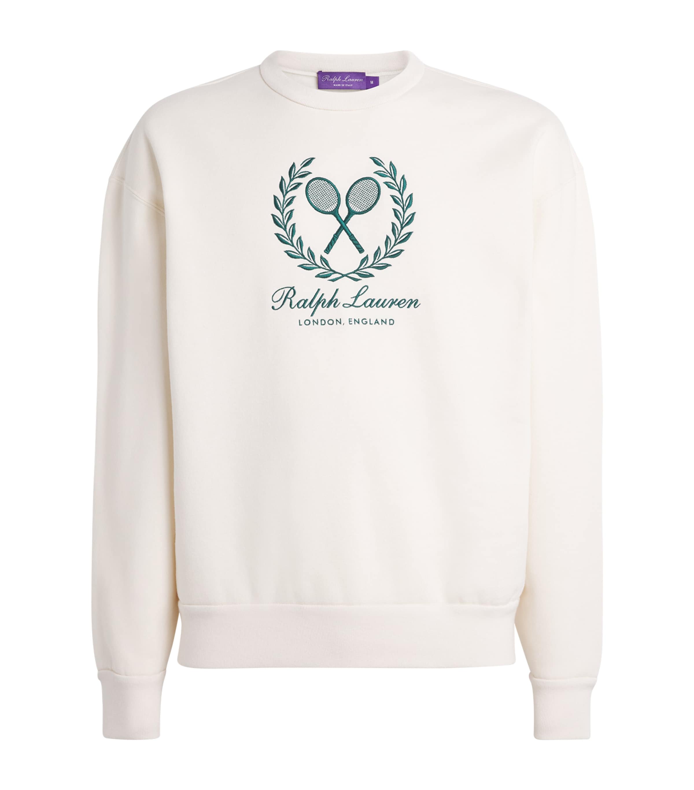 Ralph Lauren X Wimbledon Crest Sweatshirt In White
