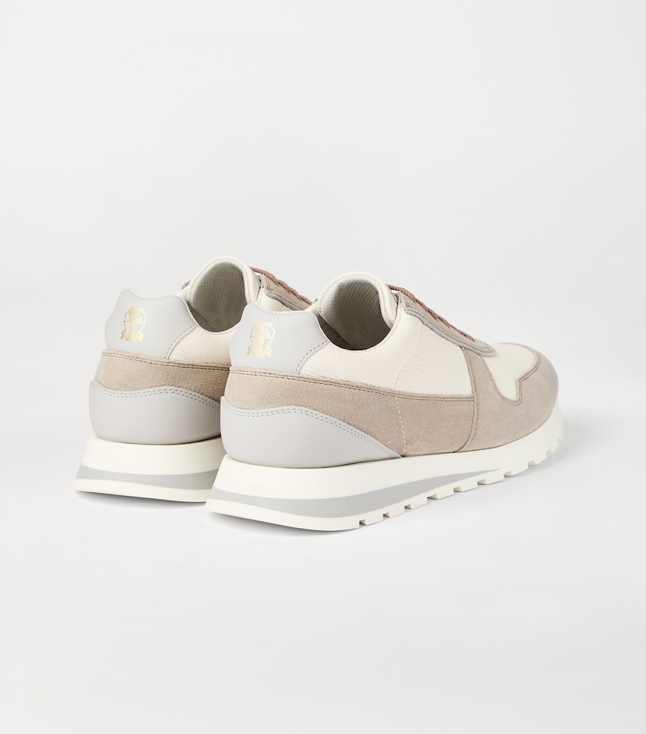 Suede-Calfskin Runner Sneakers CZZ12 Image 3