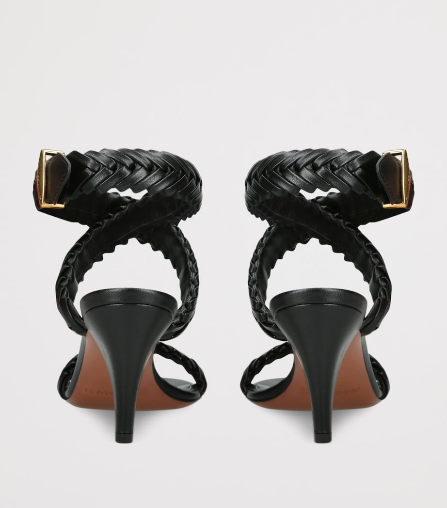 Calf Leather Helix Sandals 75 BLACK Image 2