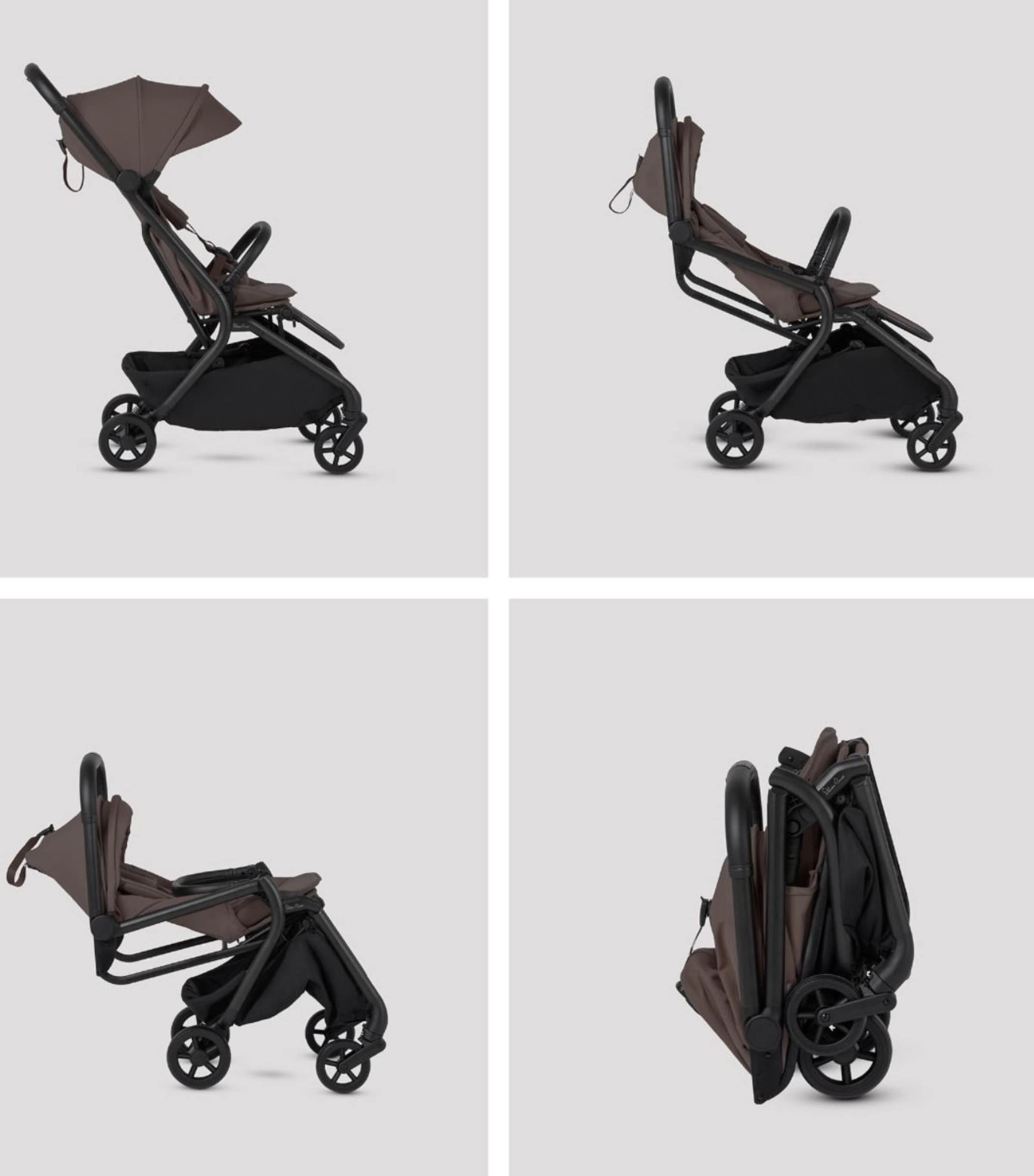 Silver Cross Nia Compact Travel Stroller Chocolate Image 7