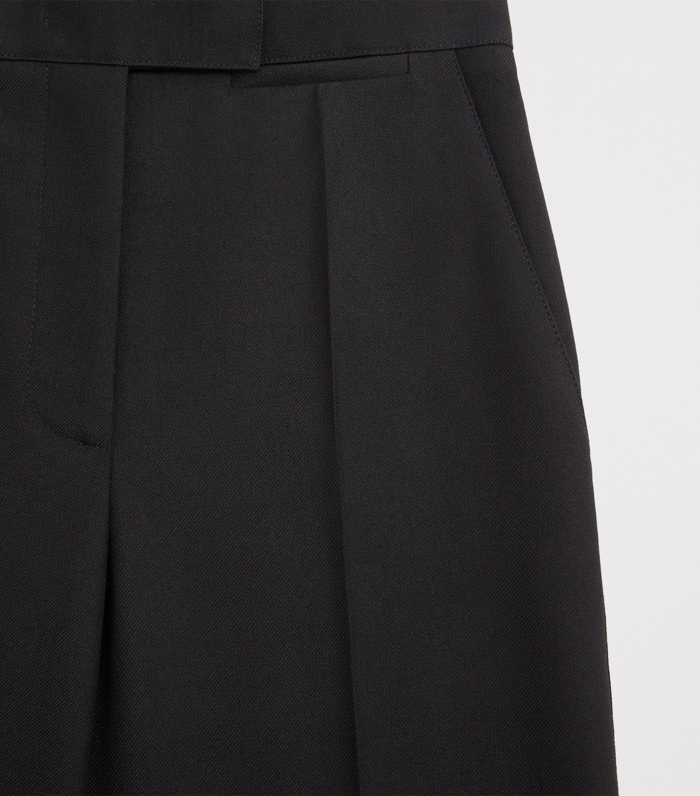 Virgin Wool Flared Tailored Trousers 0NO Image 6