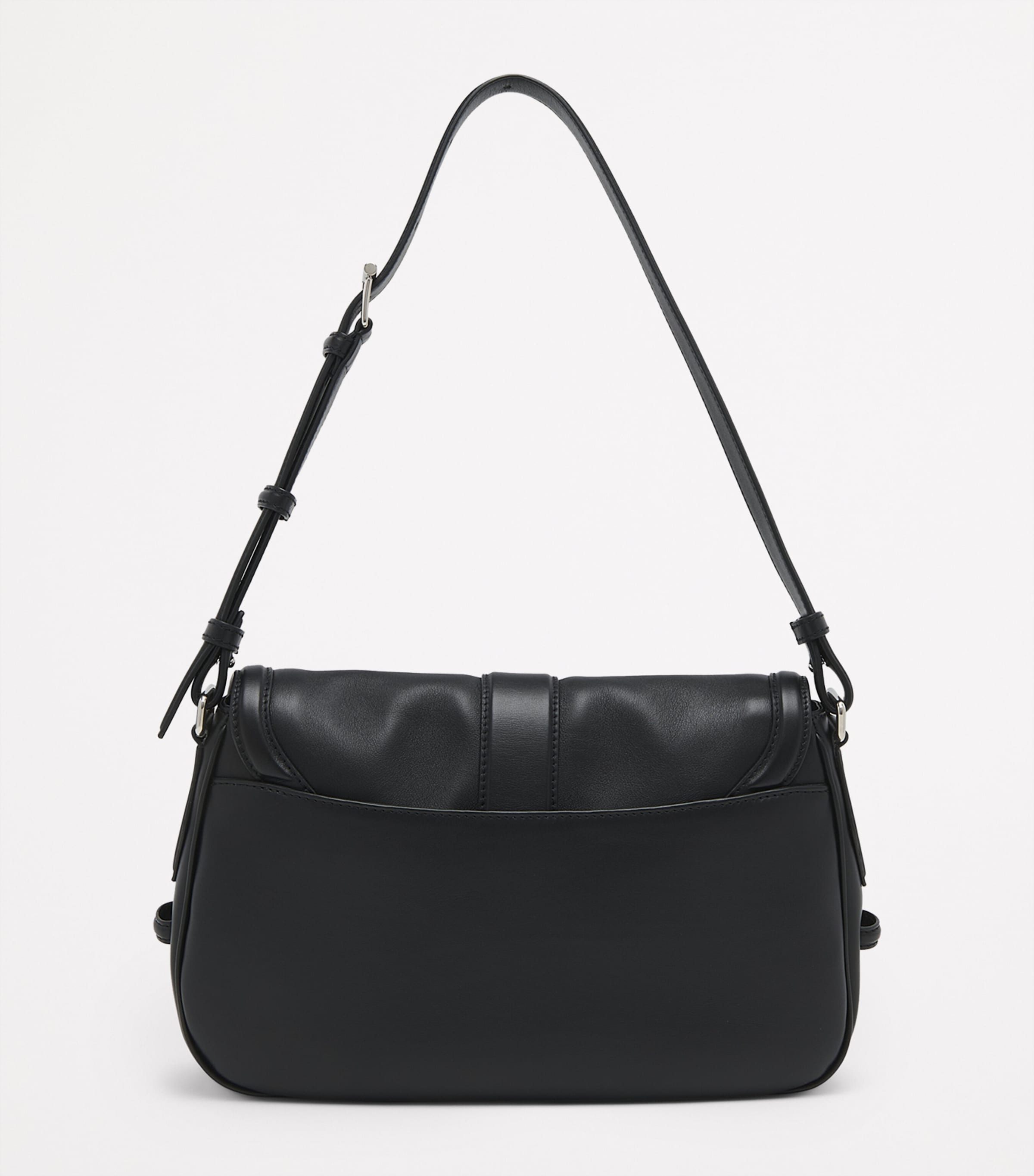 Large Leather T-Bar Shoulder Bag 1000 Image 2