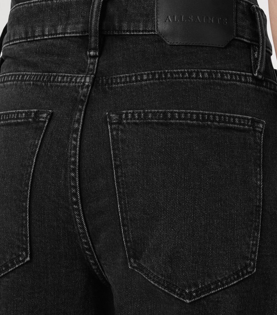 Sadie Barrel-Leg Jeans WASHED BLACK Image 5