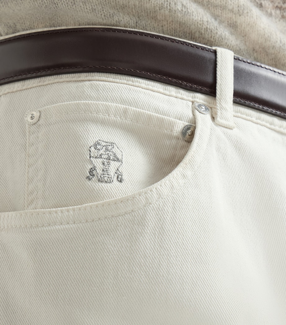 Brunello Cucinelli Mens Comfort Denim Five-Pocket Trousers Image 6