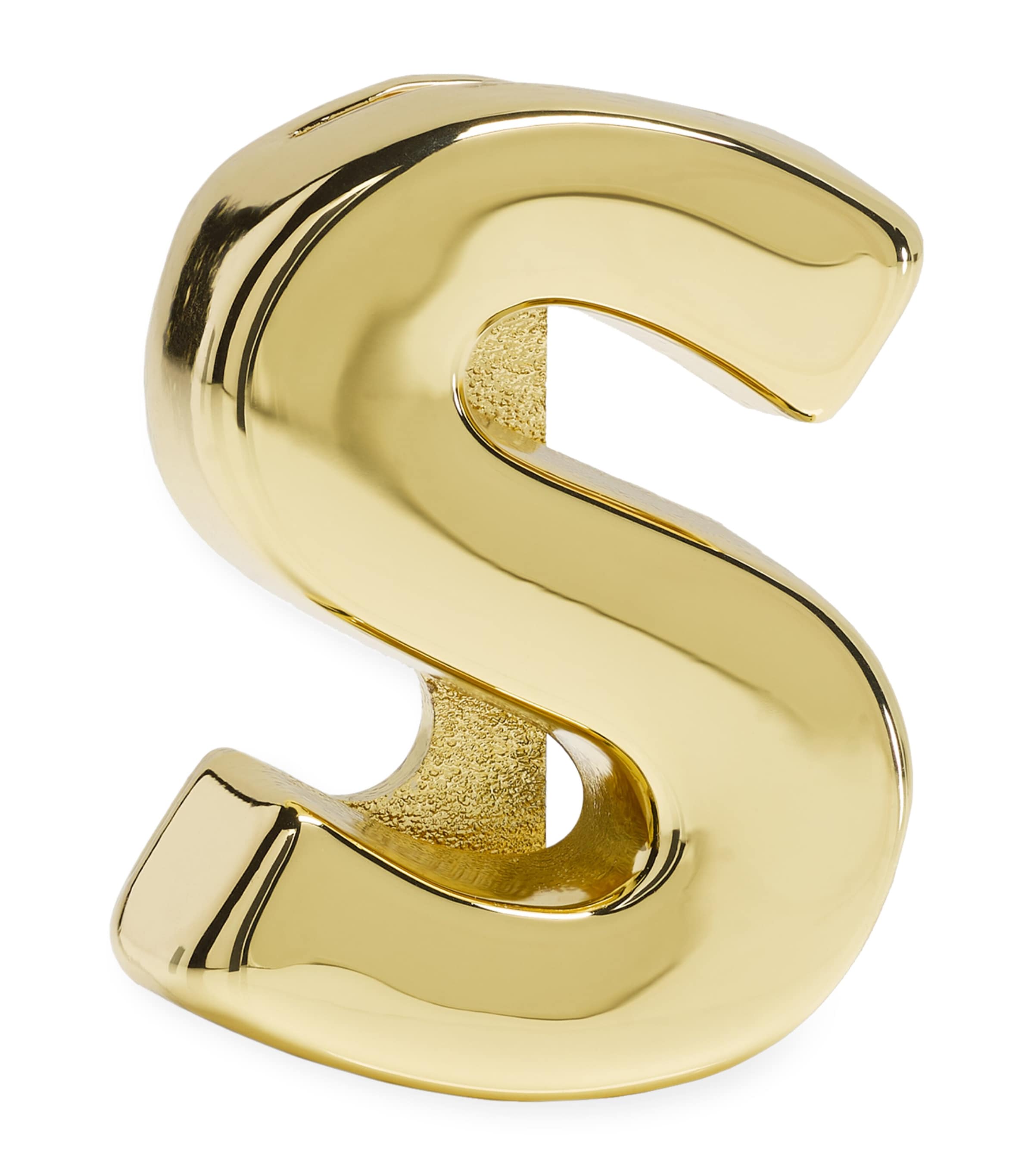 Gold-Plated S Notebook Charm GOLD Image 3